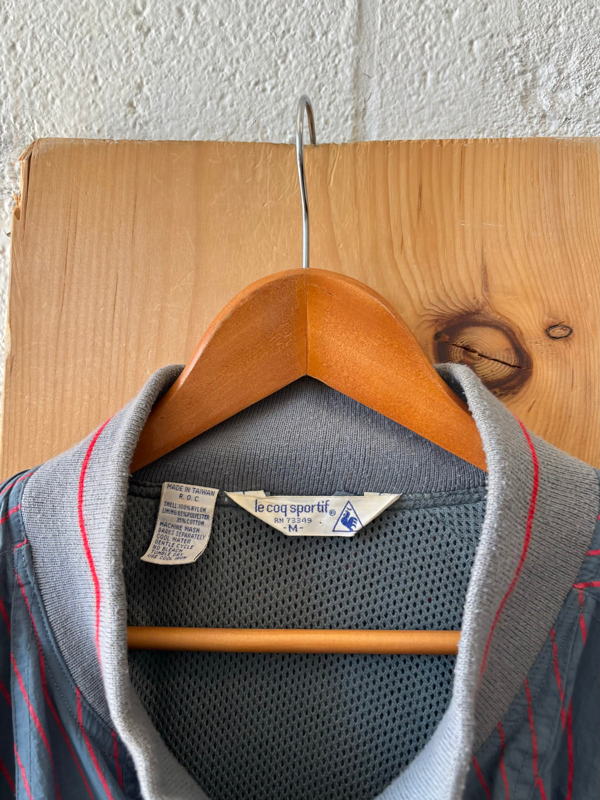 Vtg Le Coq Sportif Striped Lightweight Bomber Jacket : M