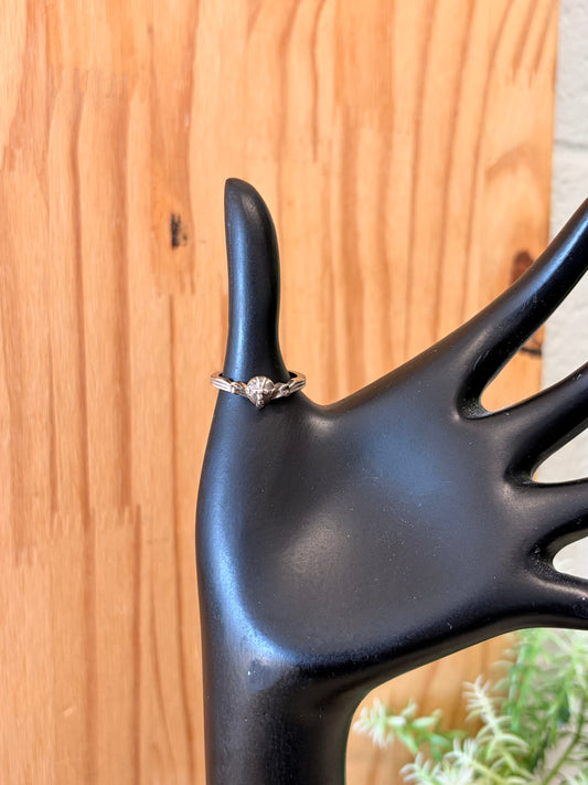 Sterling Silver Wrapped Heart Ring : Size 5.75