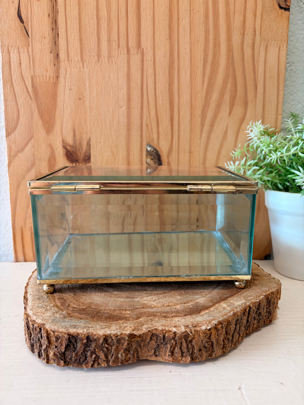 Vtg Mirrored Angel Trinket Box (Local Pick Up Only)