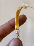 Vintage 14K Italian Yellow & White Gold Two Tone Reversible Necklace