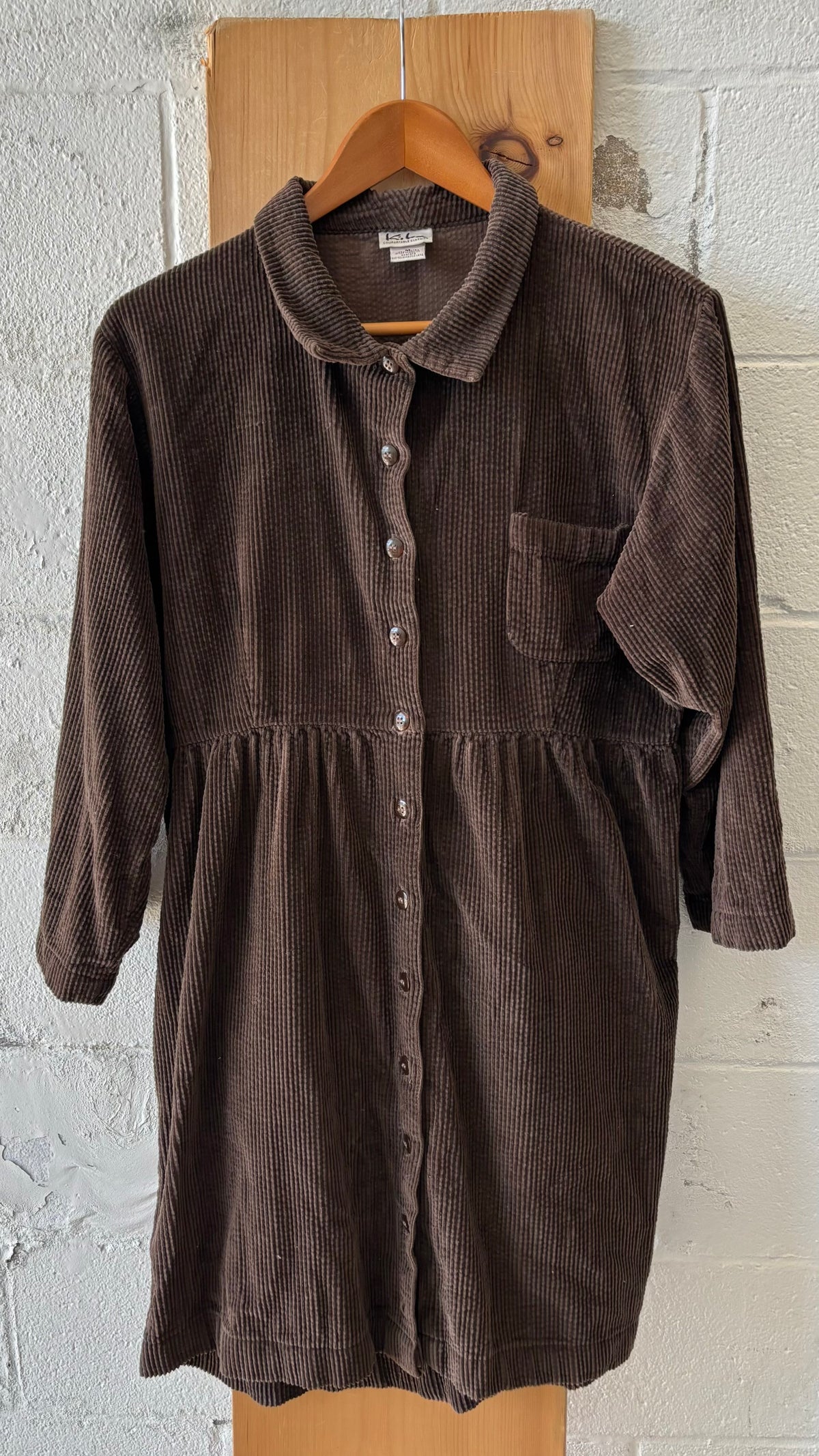 Brown Corduroy Dress : M