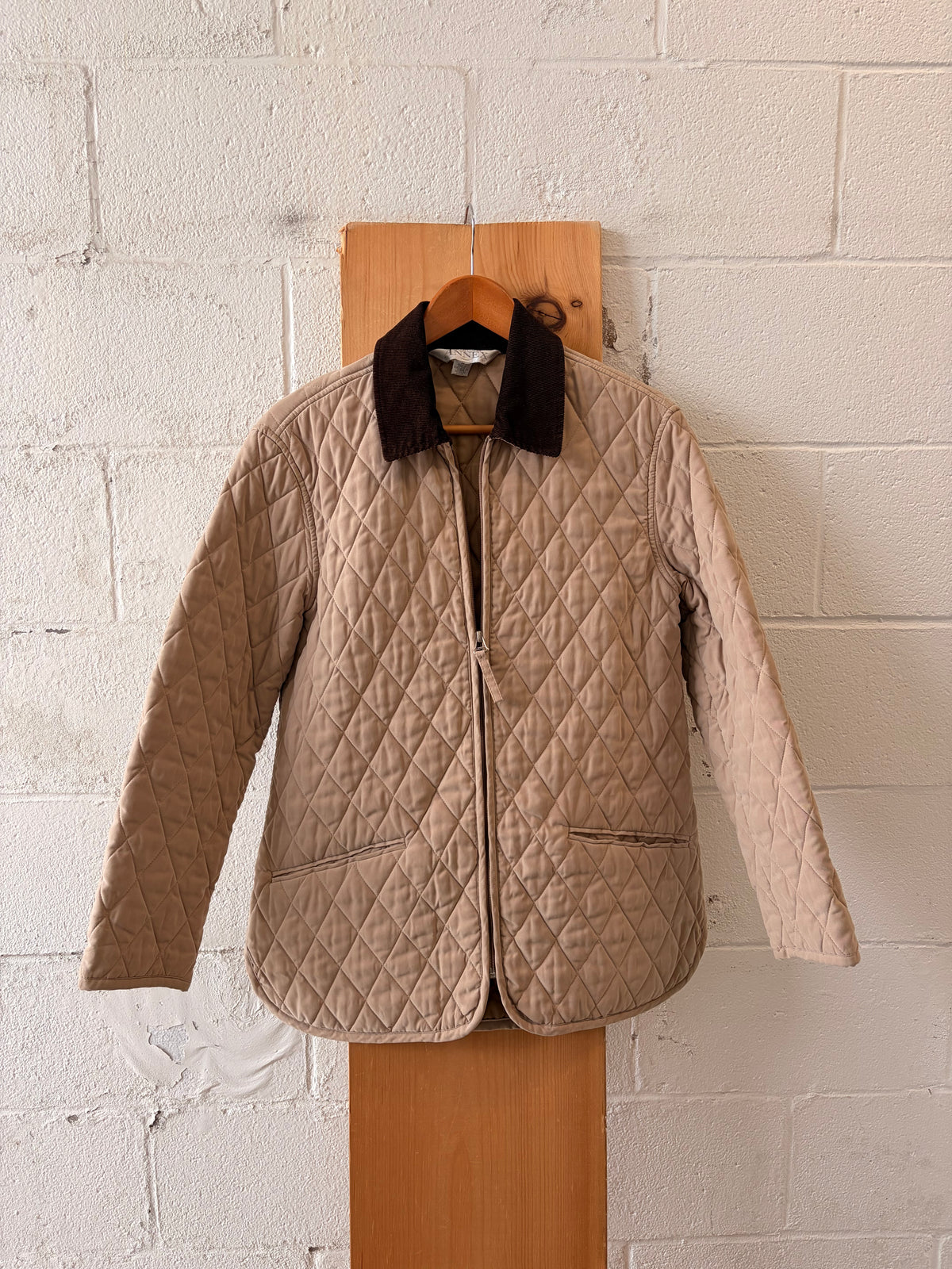 Diamond Quilted Patterned Jacket : M