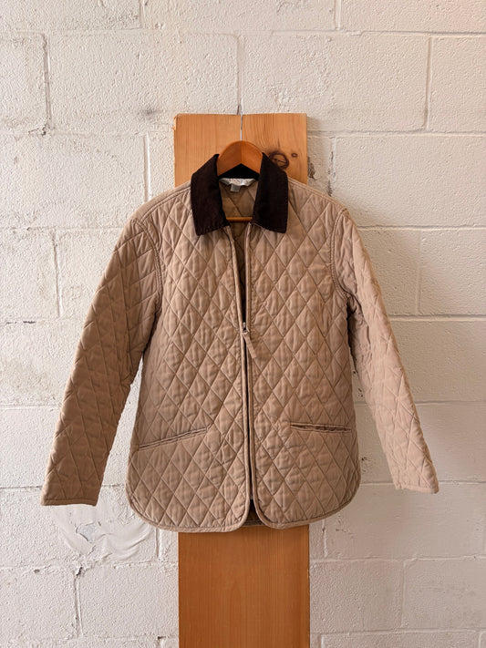 Diamond Quilted Patterned Jacket : M
