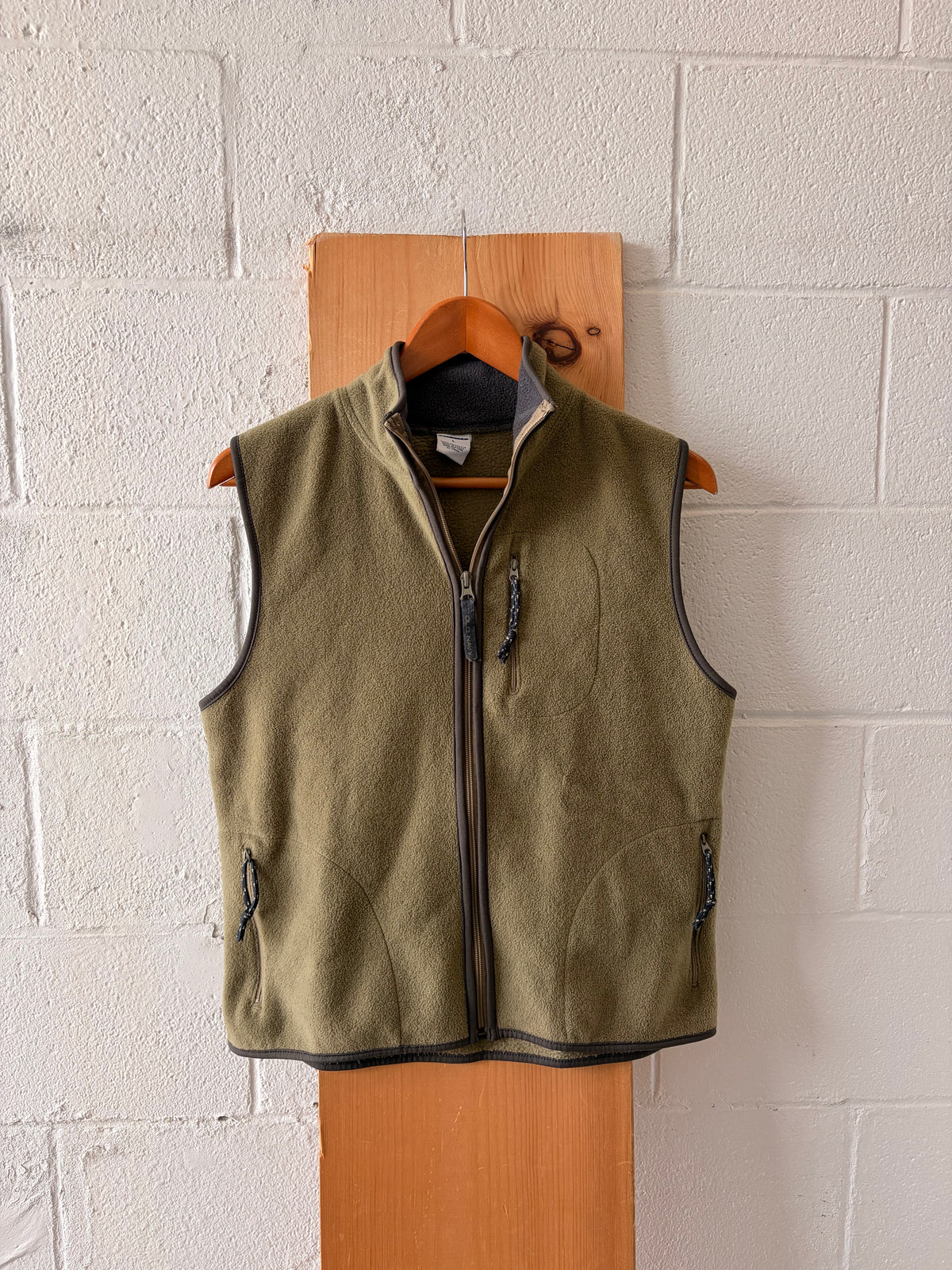 90’s Olive Fleece Vest : L