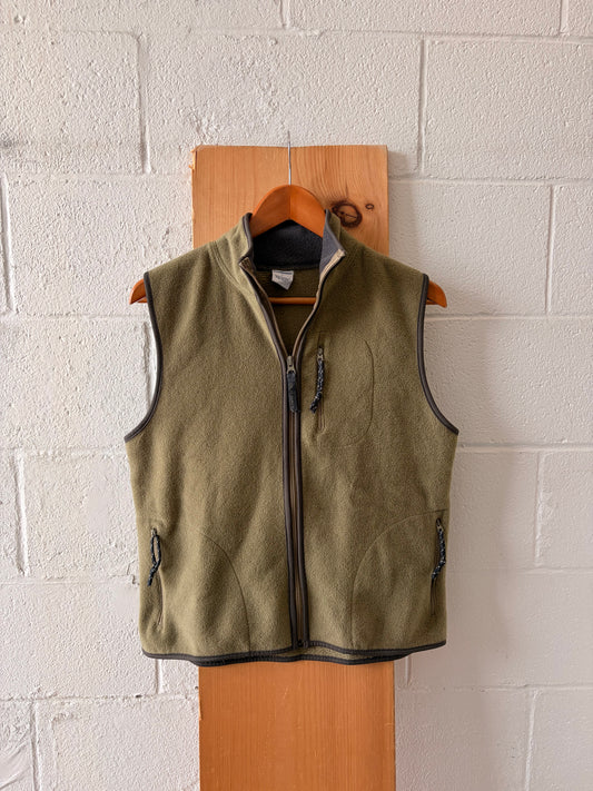 90’s Olive Fleece Vest : L