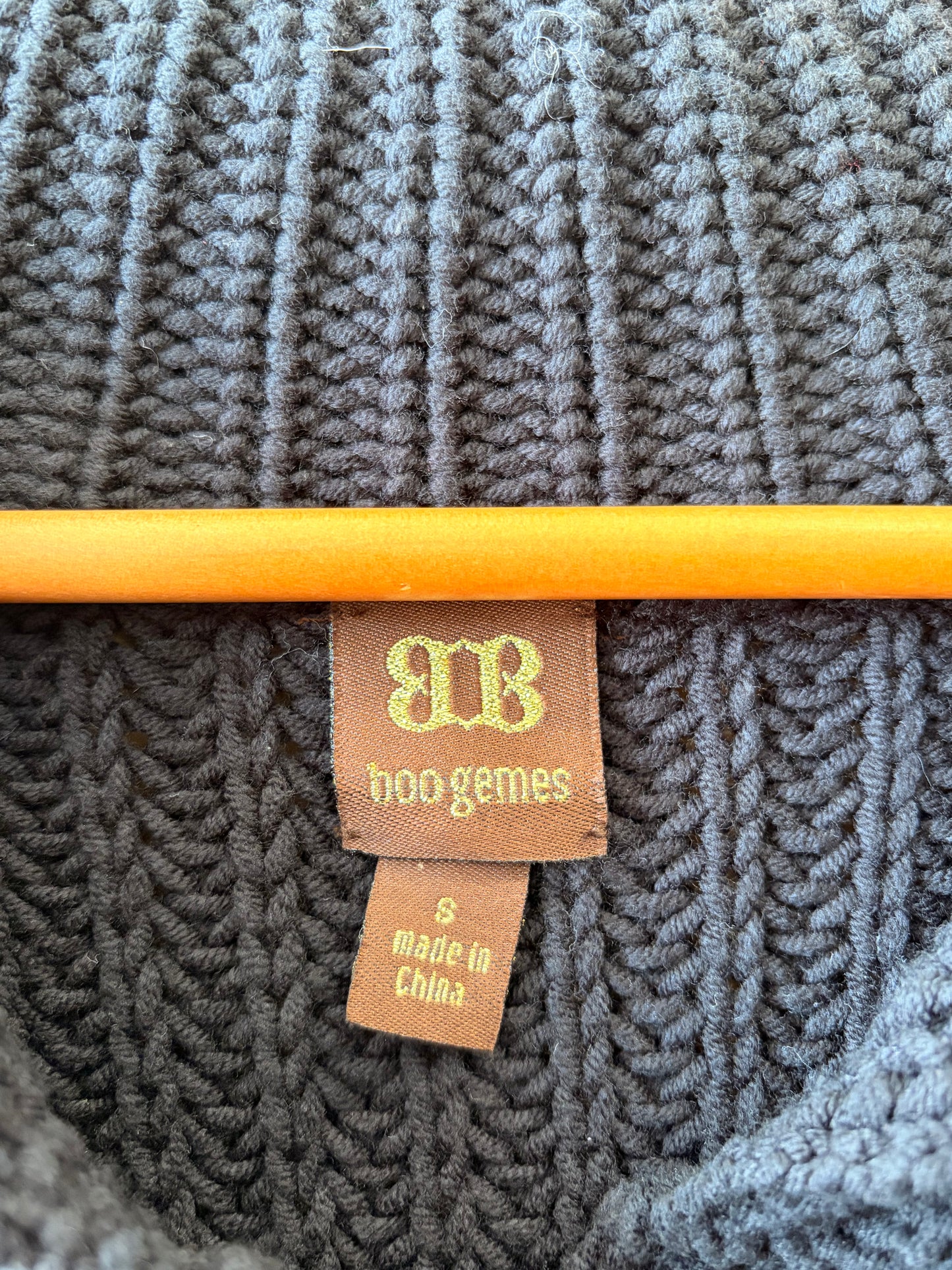 Knit Black Cardigan : S