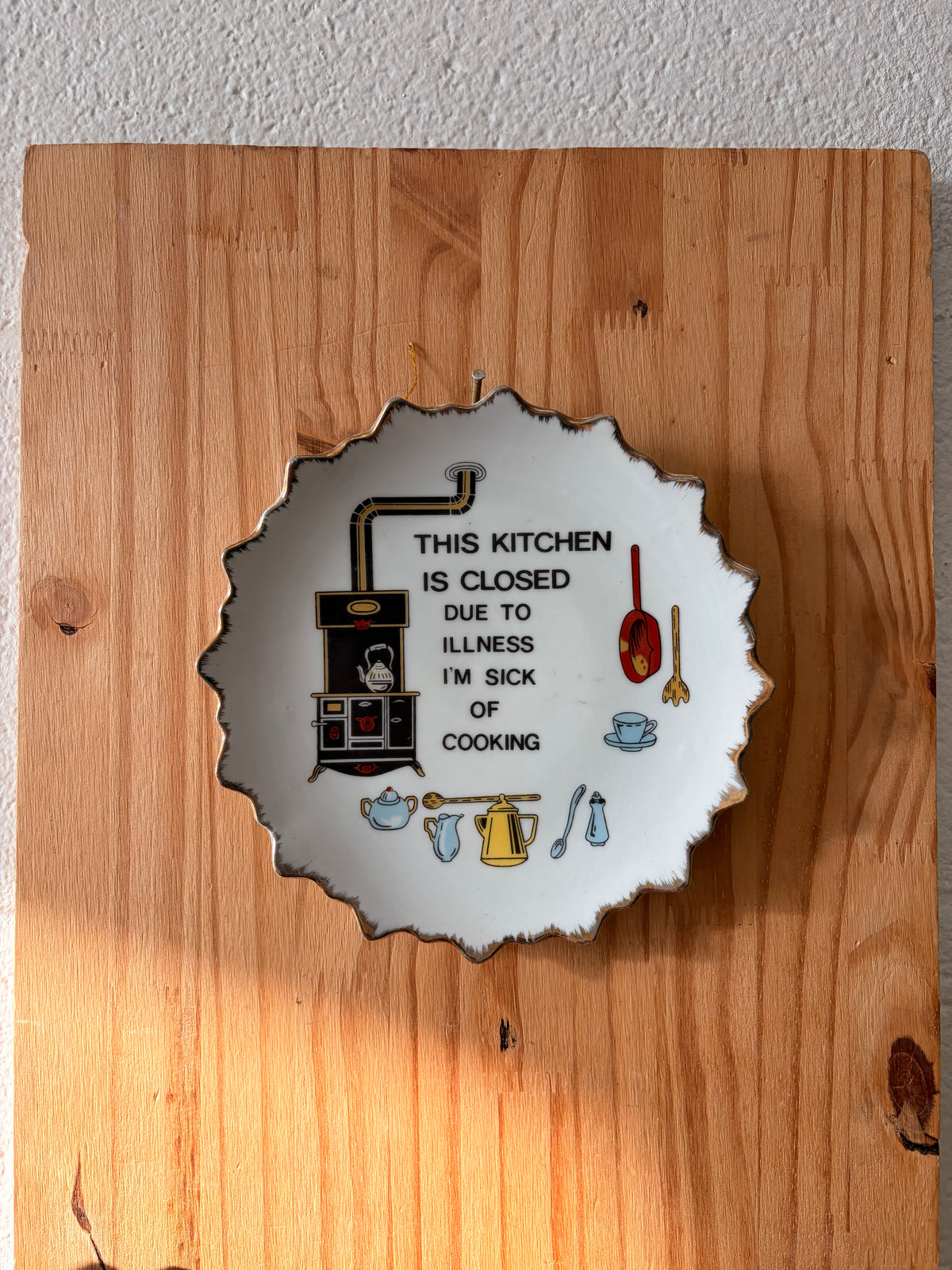 Closed Kitchen Decorative Plate (Local Pick Up Only)