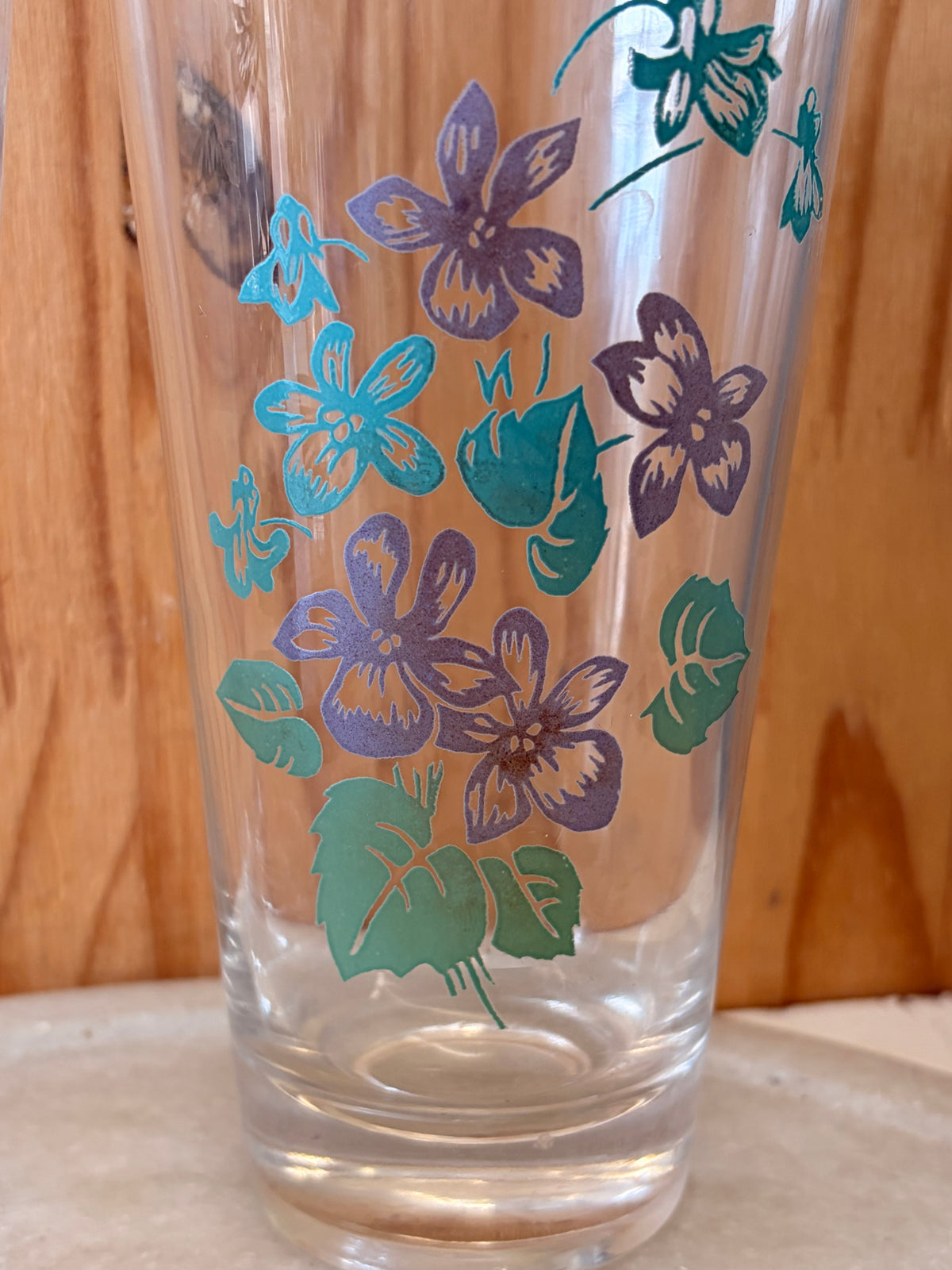 Set of 6 Floral Glasses (Local Pick Up Only)