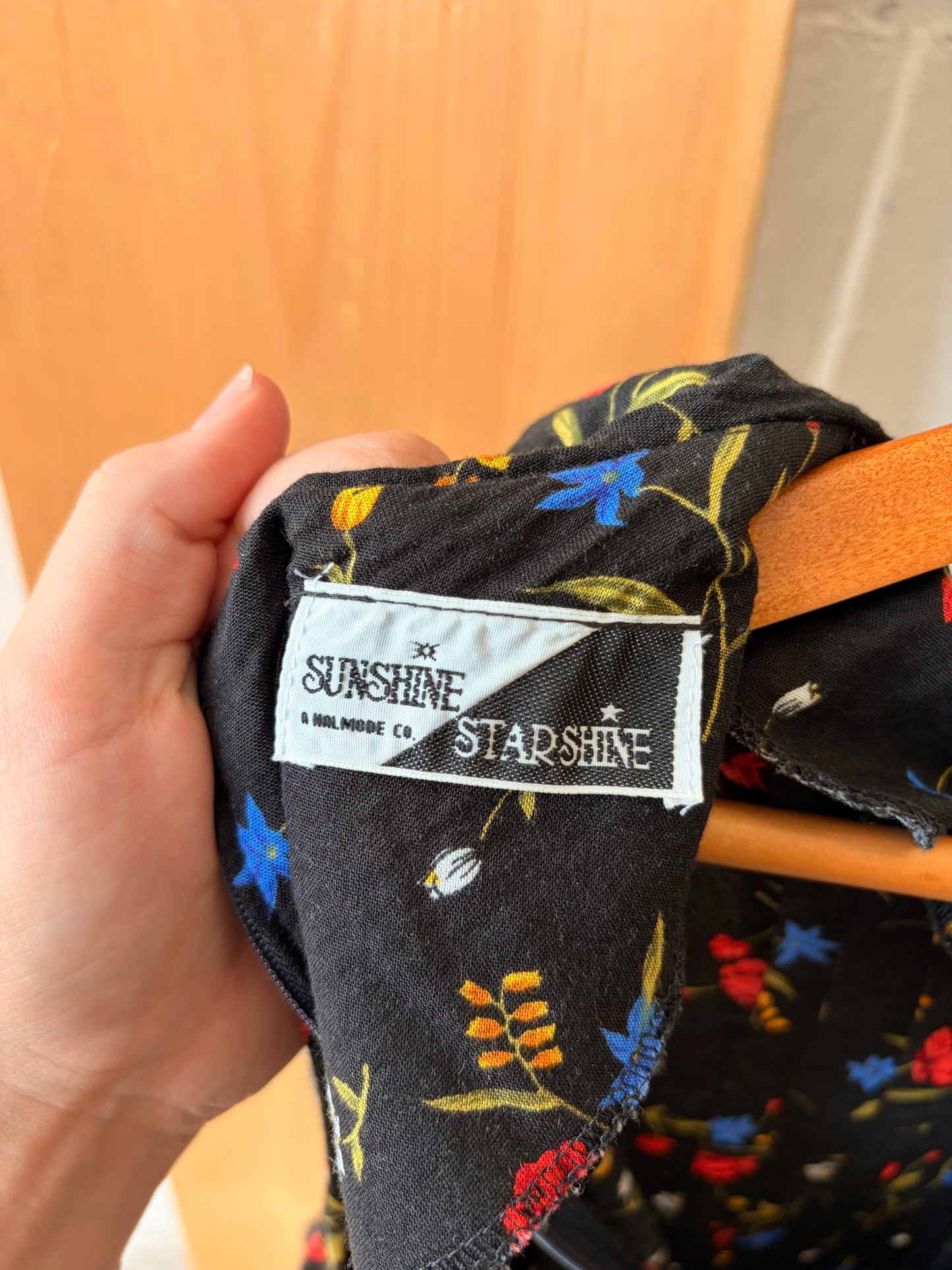 Vtg Floral Printed Maxi Dress : M/L