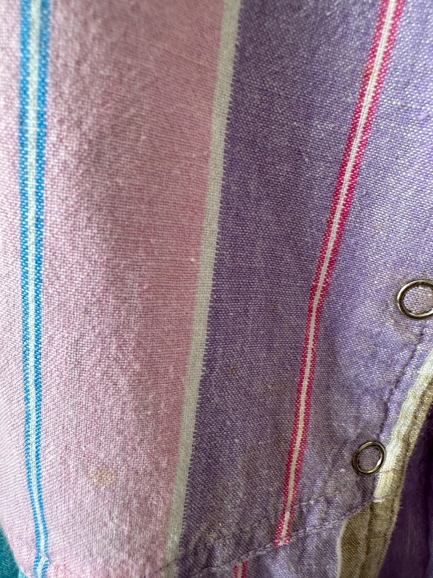 Vtg Striped Romper : S