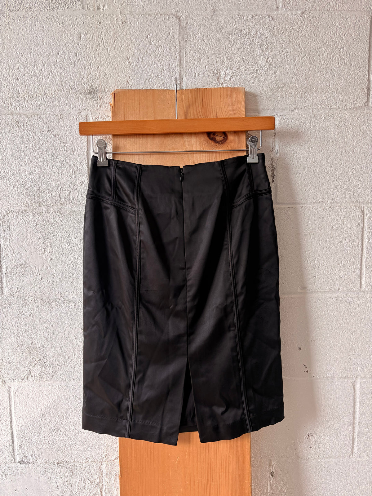 Black Satin Skirt : 4