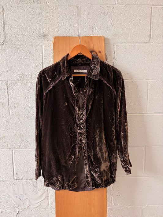 Free People Marianne Velvet Top : S