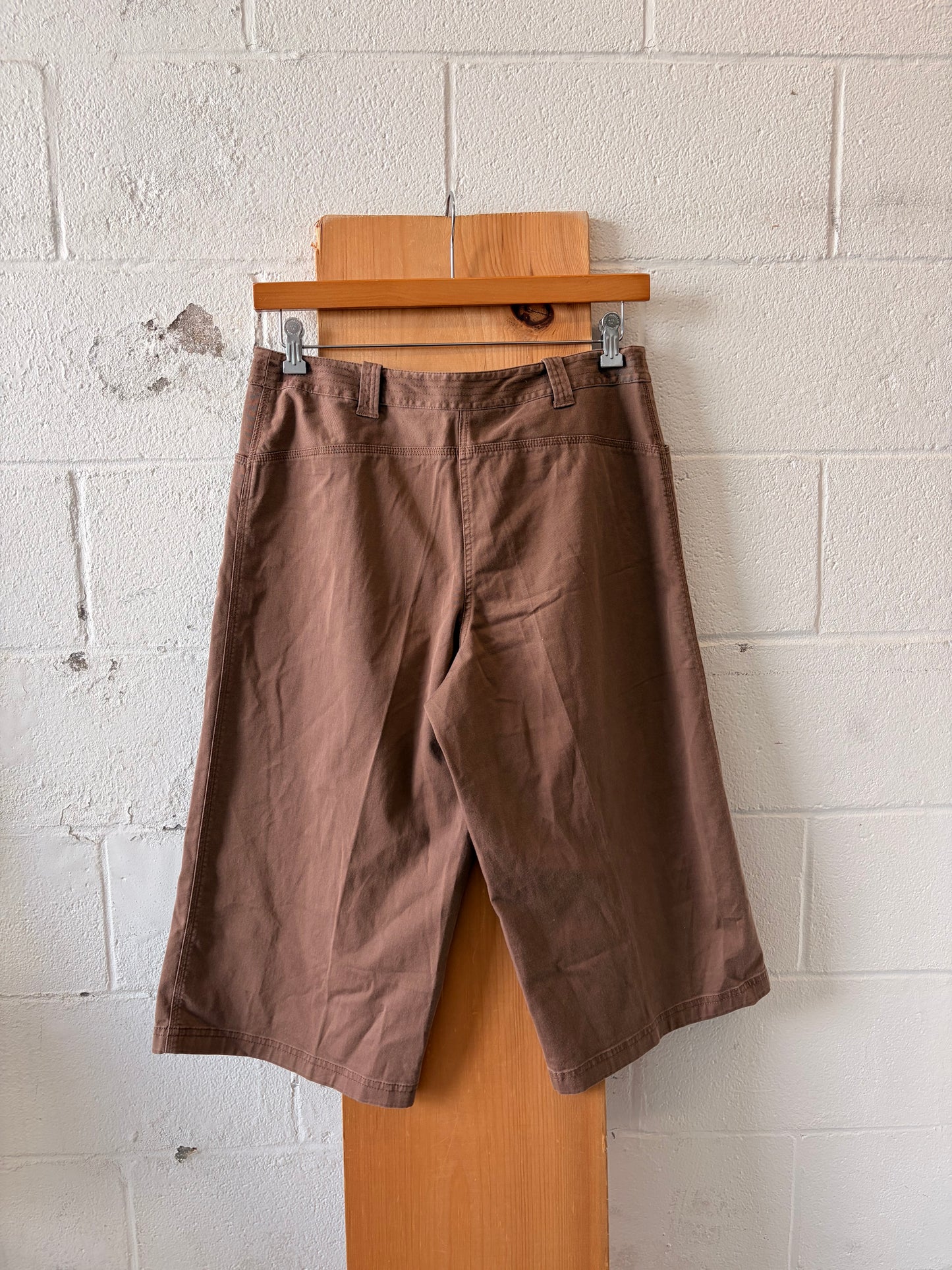 Brown Wide Leg Capris : 12