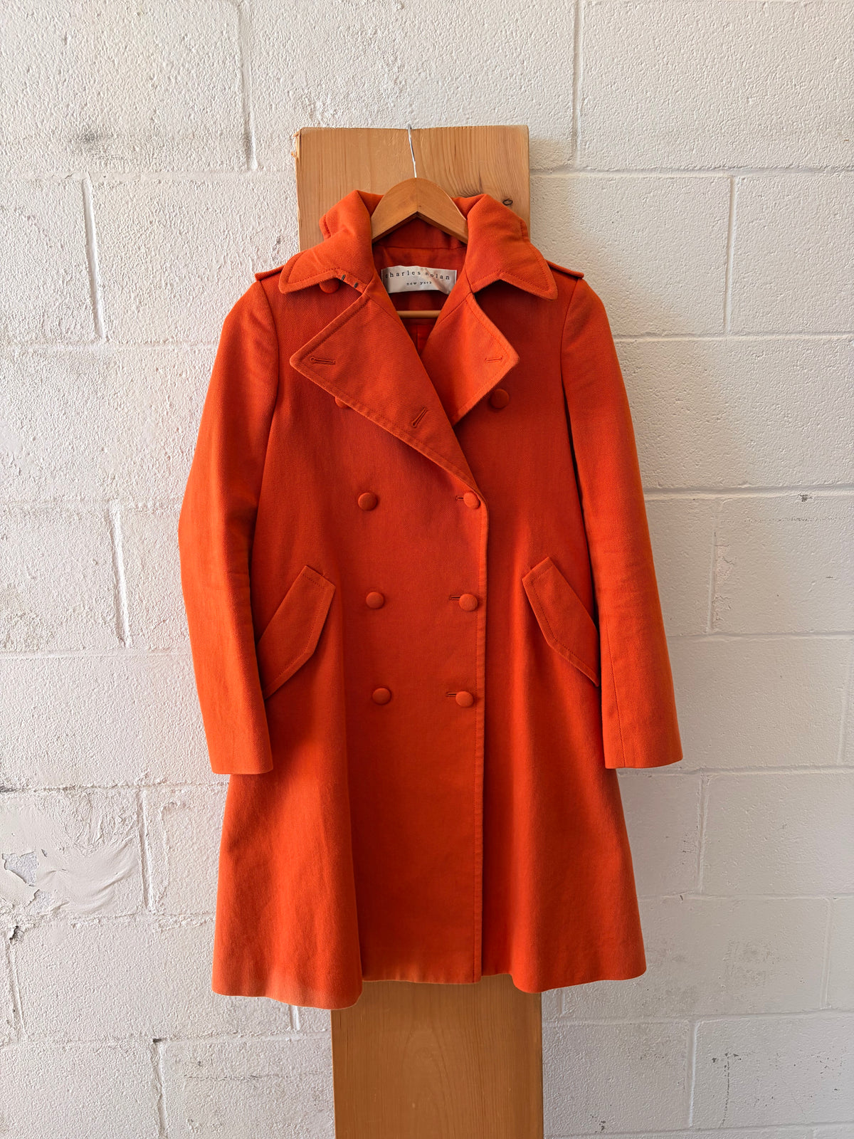 Autumn Orange Trench Coat : 2