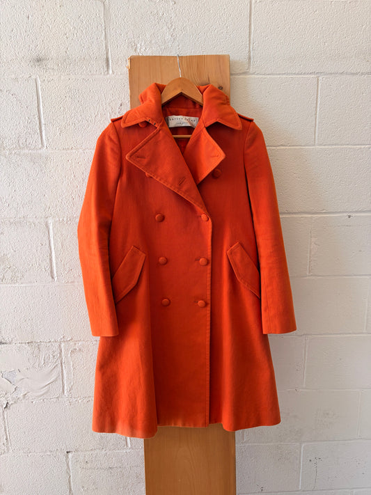 Autumn Orange Trench Coat : 2