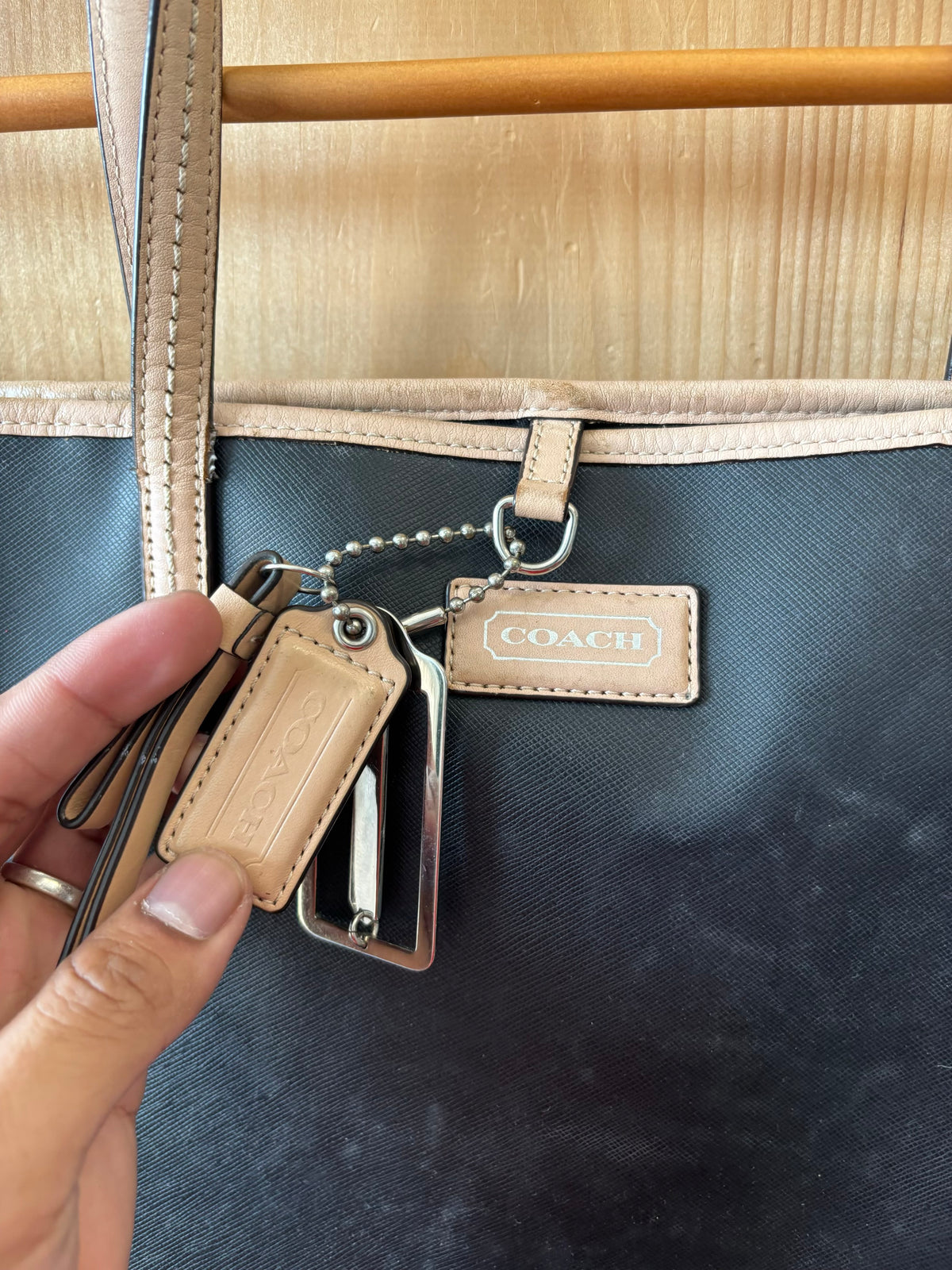 Coach Leather Tote Bag