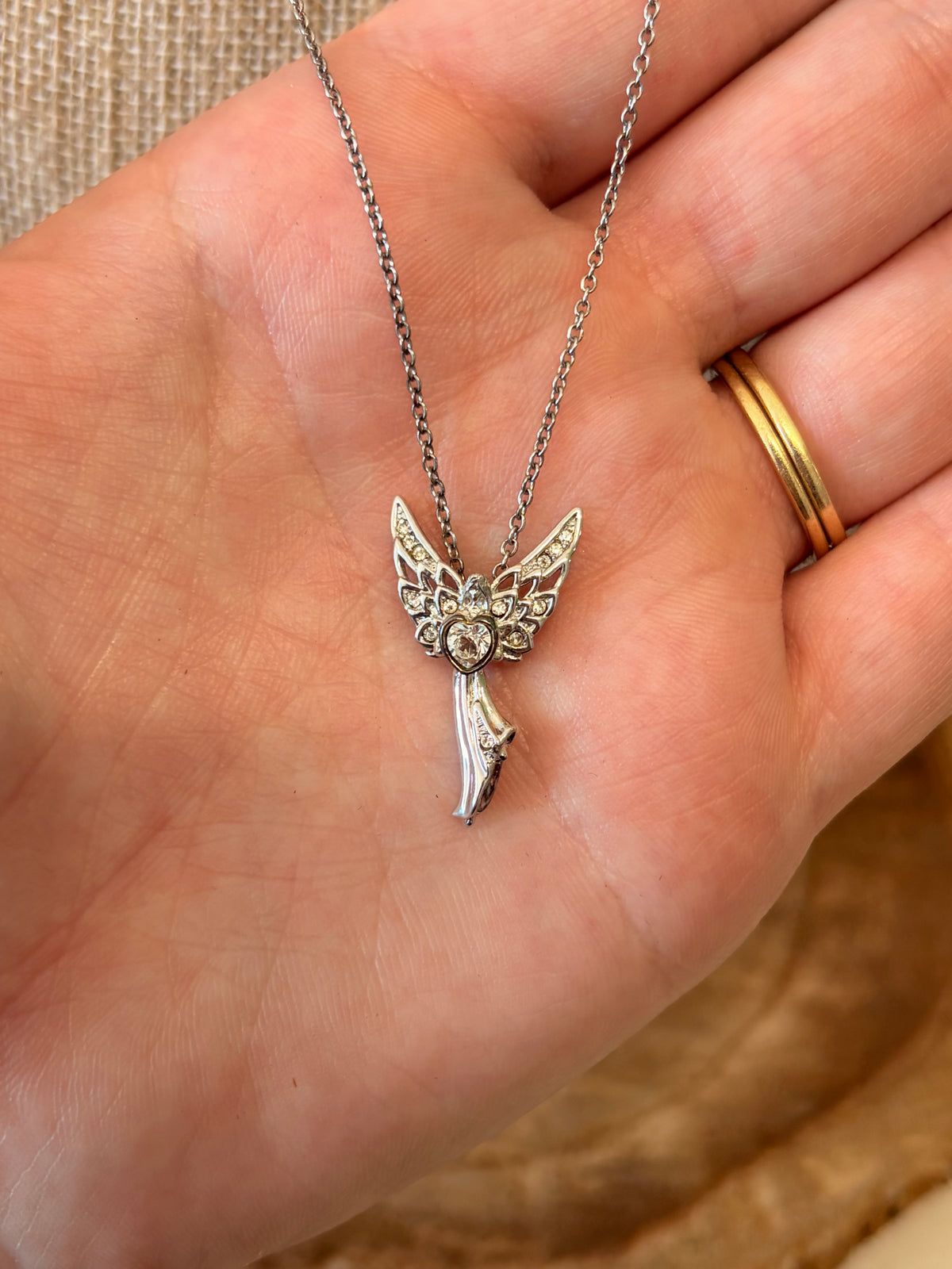 925 Silver Angel Necklace
