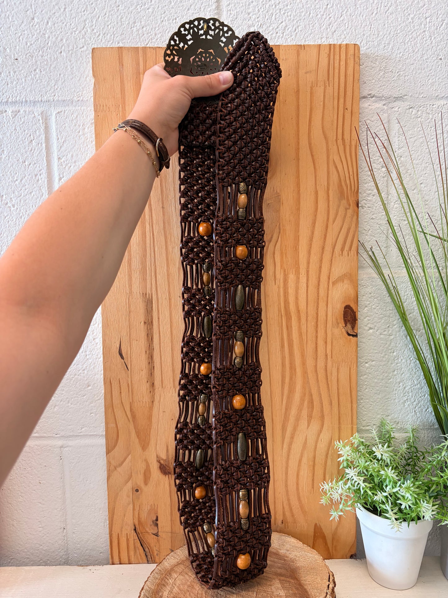 Beaded Woven Belt