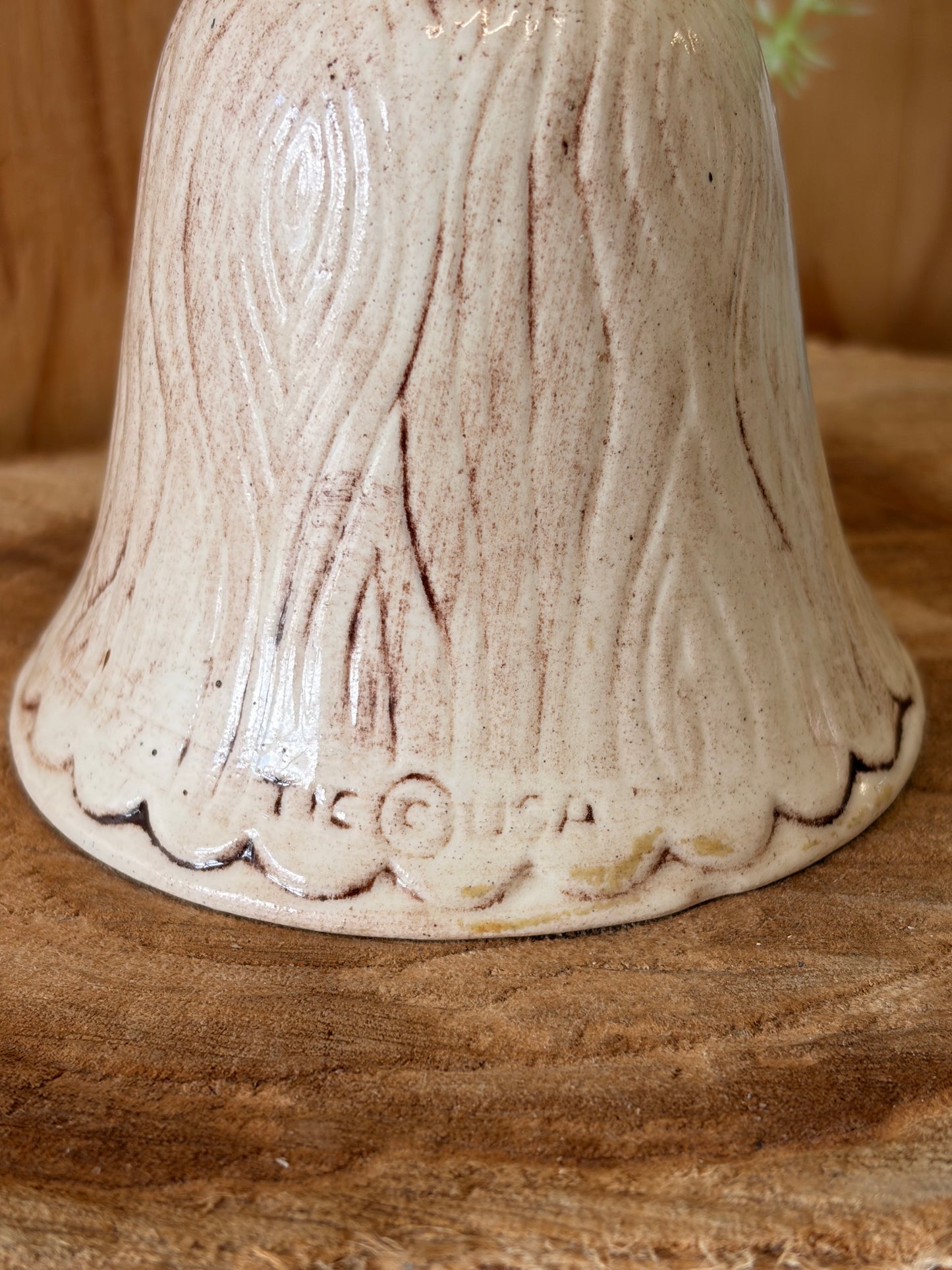 Vtg Treasure Craft Ceramic Butterfly Bell (Local Pick Up Only)