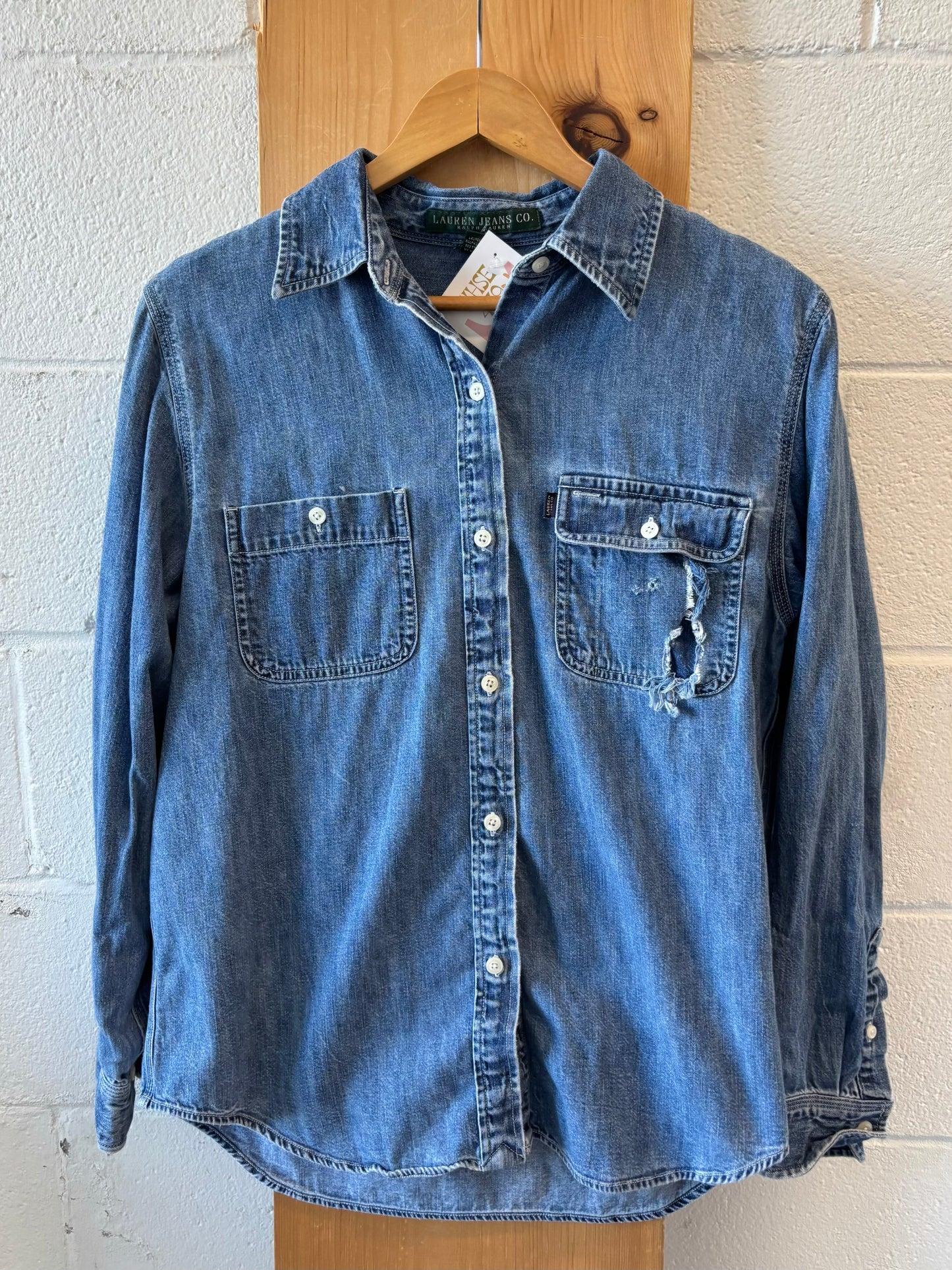 WHSE479 Original Denim Button Up : L