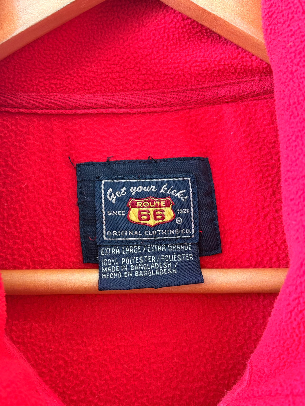 Route 66 Red Fleece Vest : XL