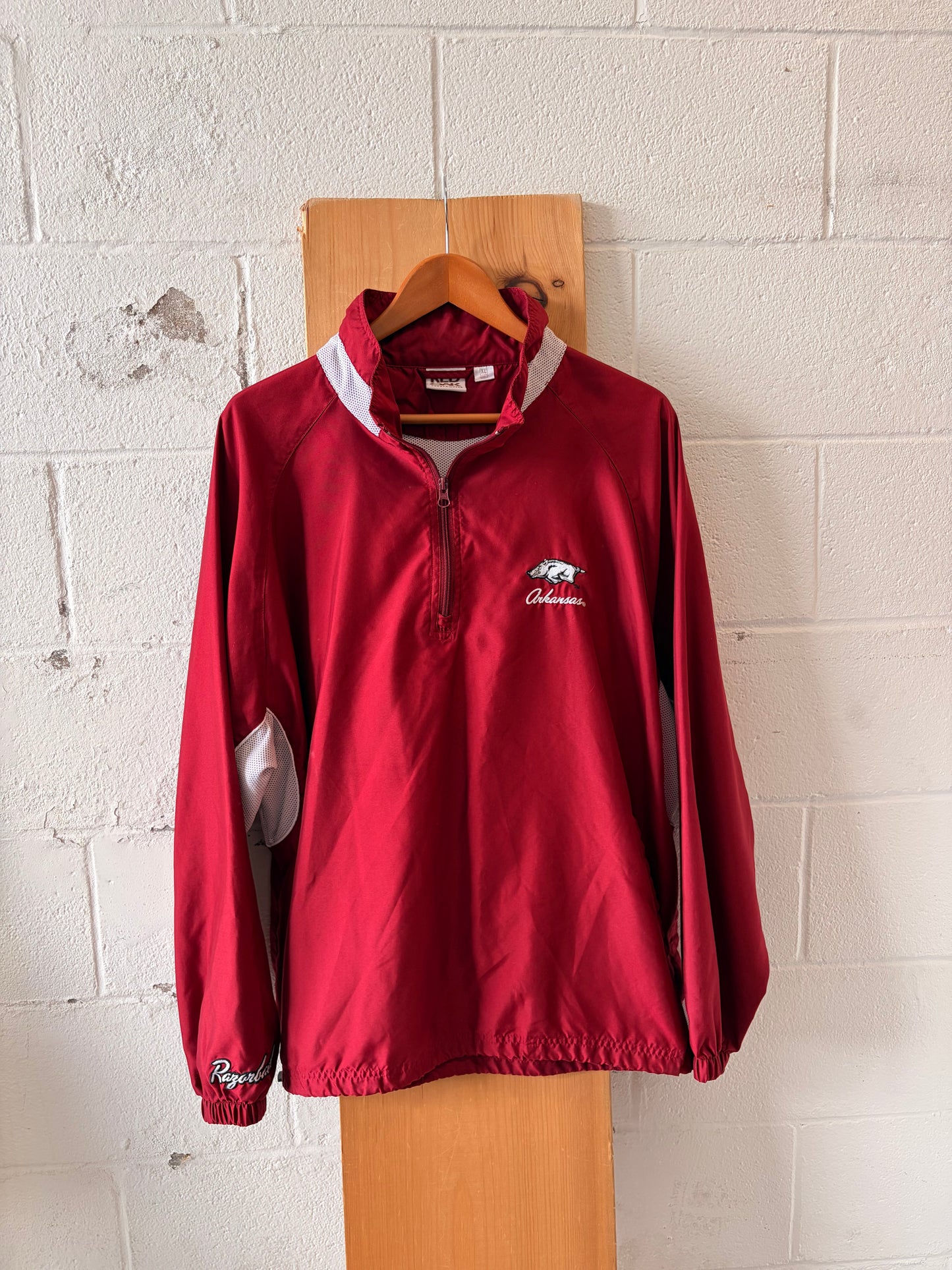 Vtg Arkansas Quarter Zip : XL