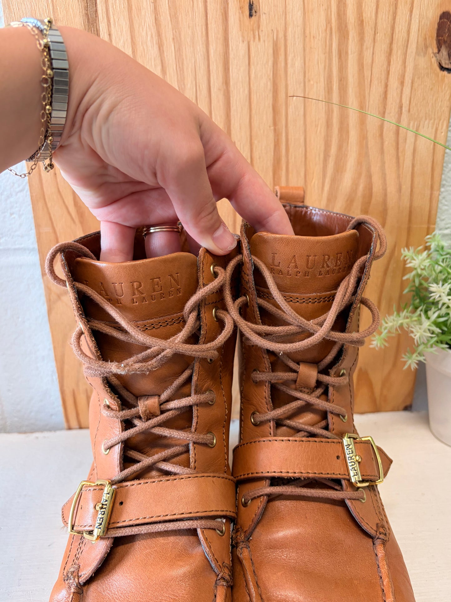 Brown Ralph Lauren Boots : Size 7.5