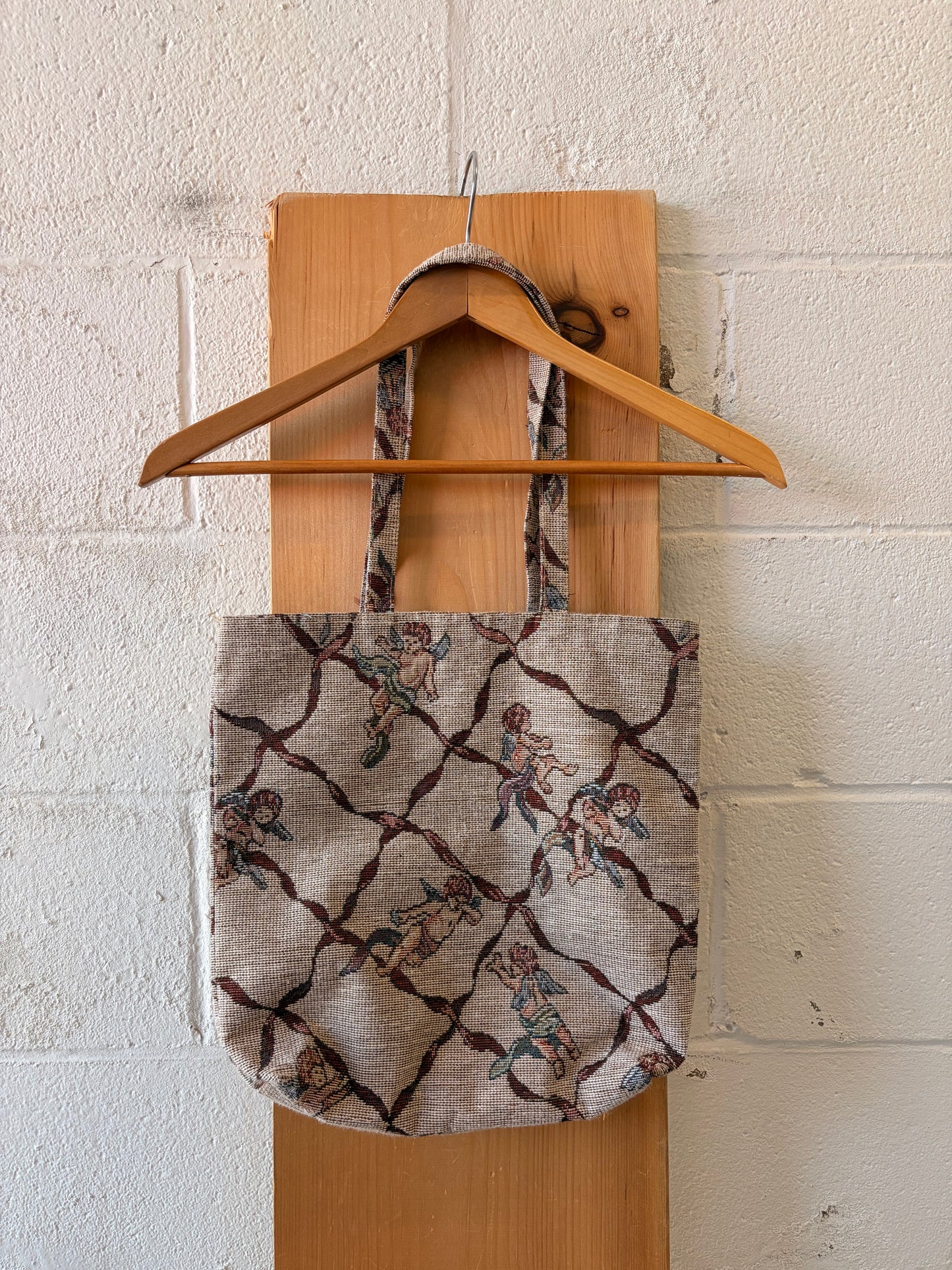 Little Tapestry Cherub Tote Bag
