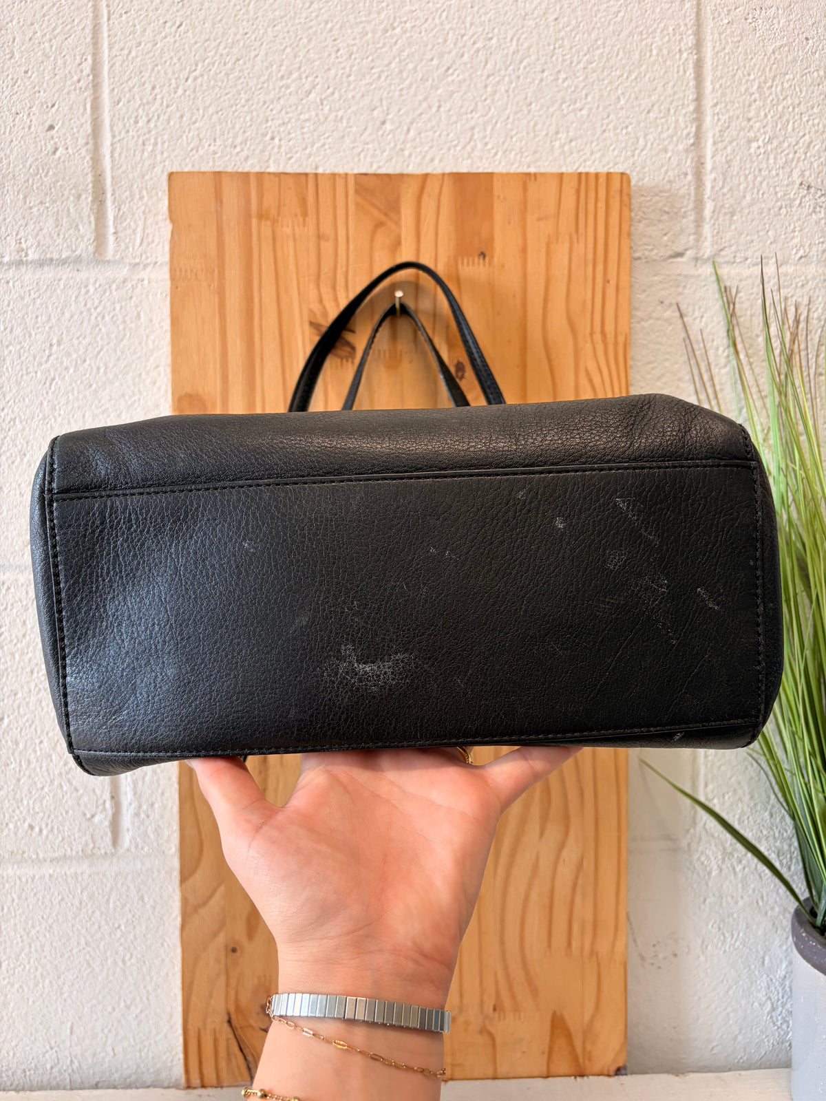 Black Coach Poppy Satchel / Hand Bag (As Is)
