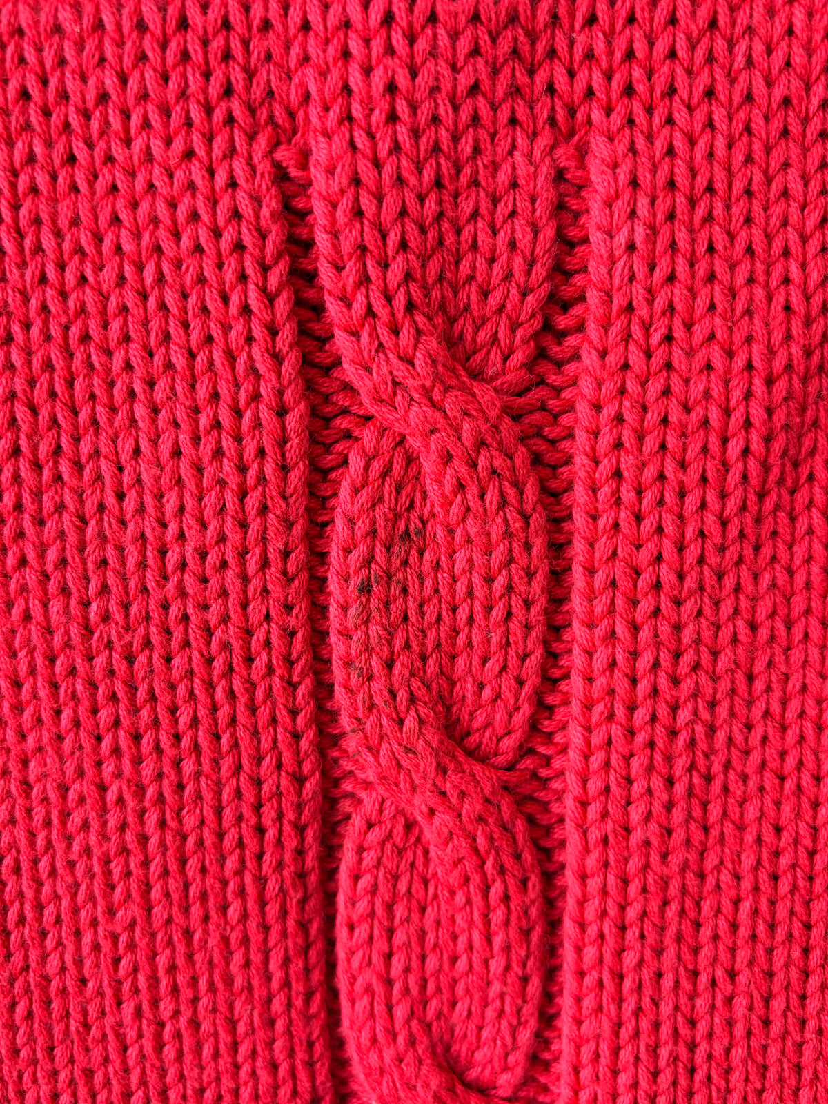 Vtg Cable Knit Christmas Turtleneck : XL