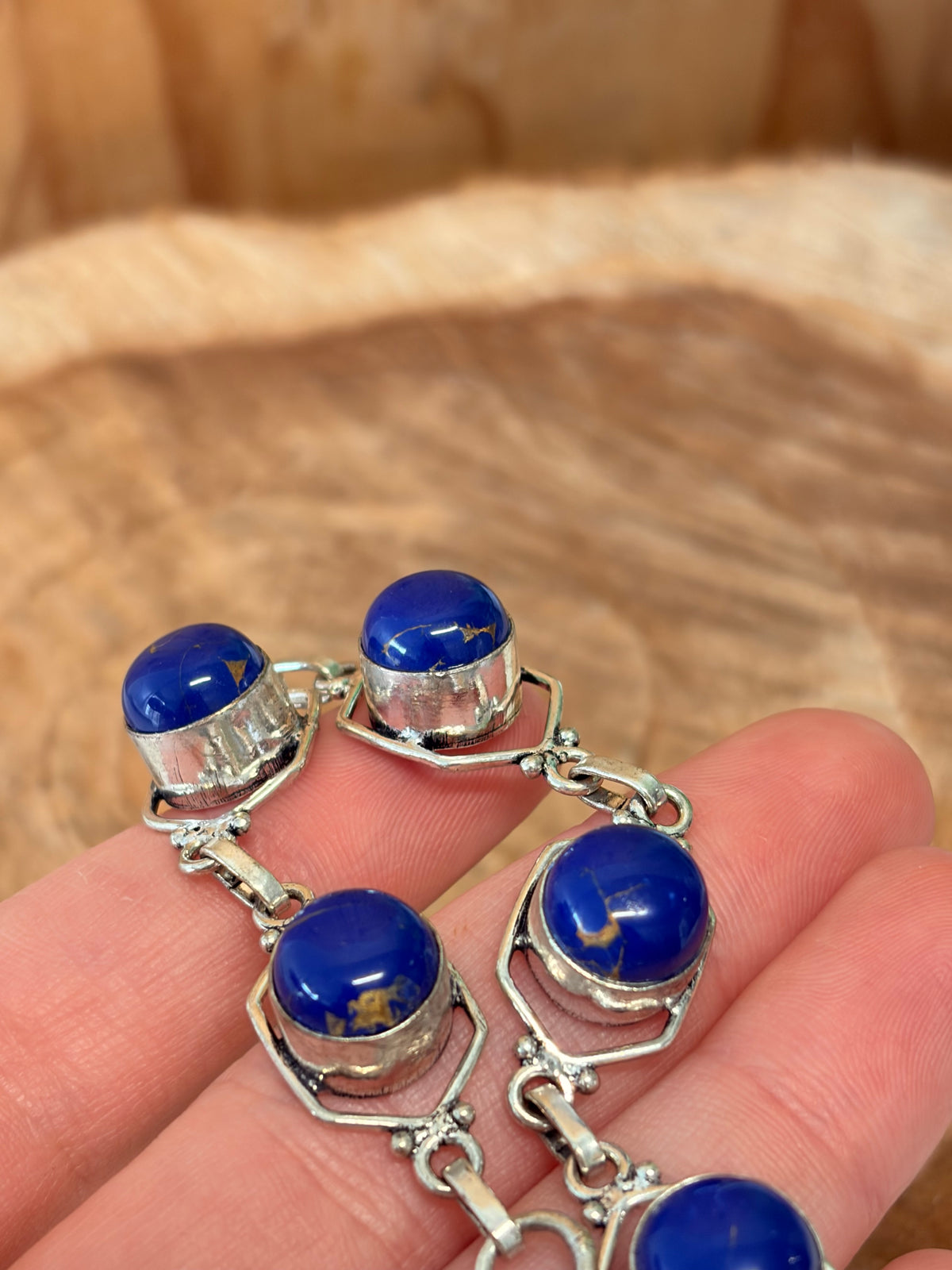 Silver & Blue Bracelet
