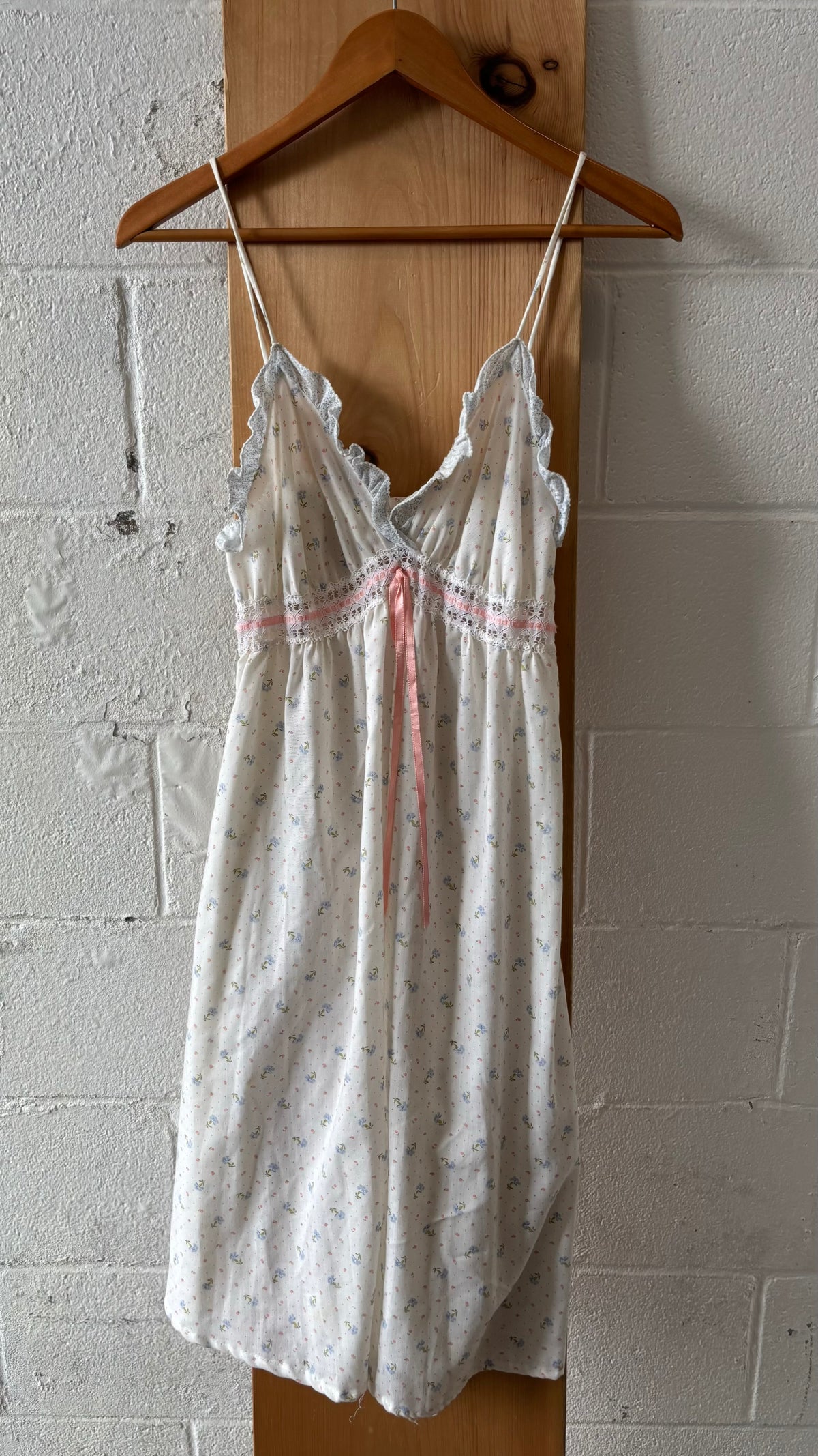 Vtg Floral Patterned Nightie : ~S/M