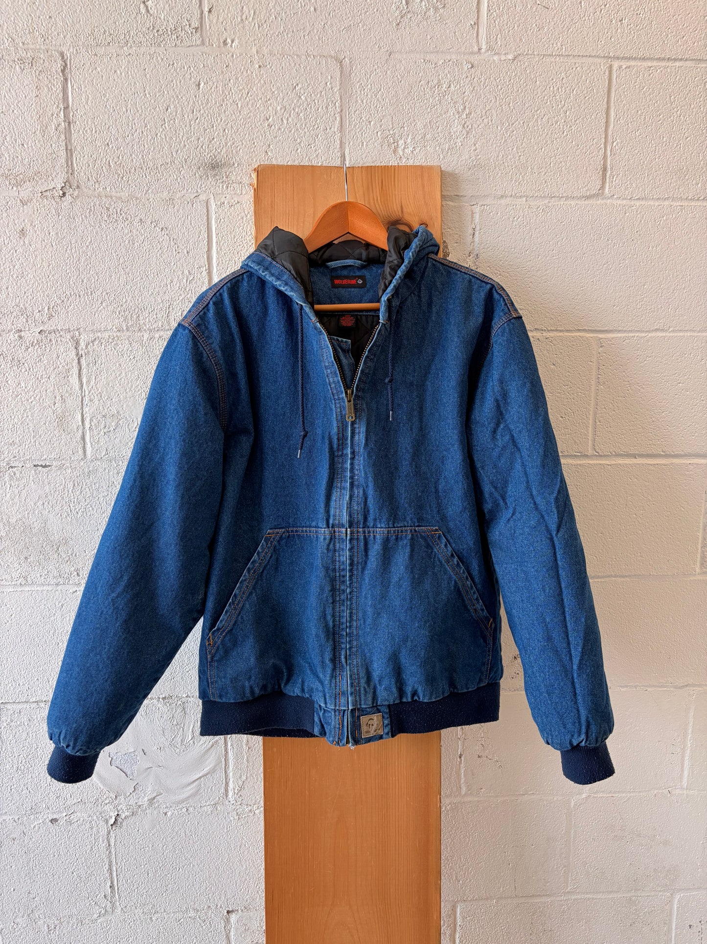 Wolverine Denim Bomber Jacket : L