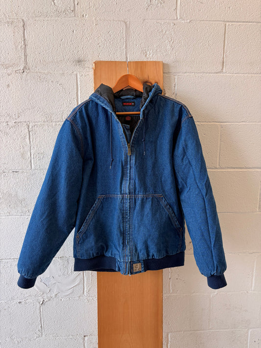 Wolverine Denim Bomber Jacket : L