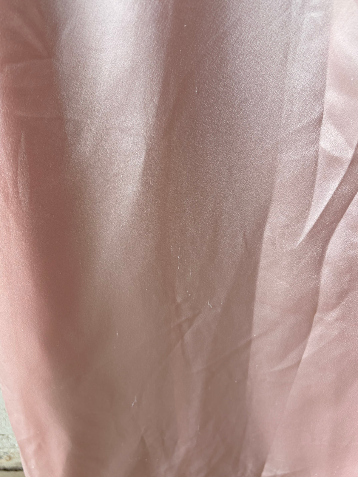 Vtg Christian Dior Pink Satin Nightgown : L/XL