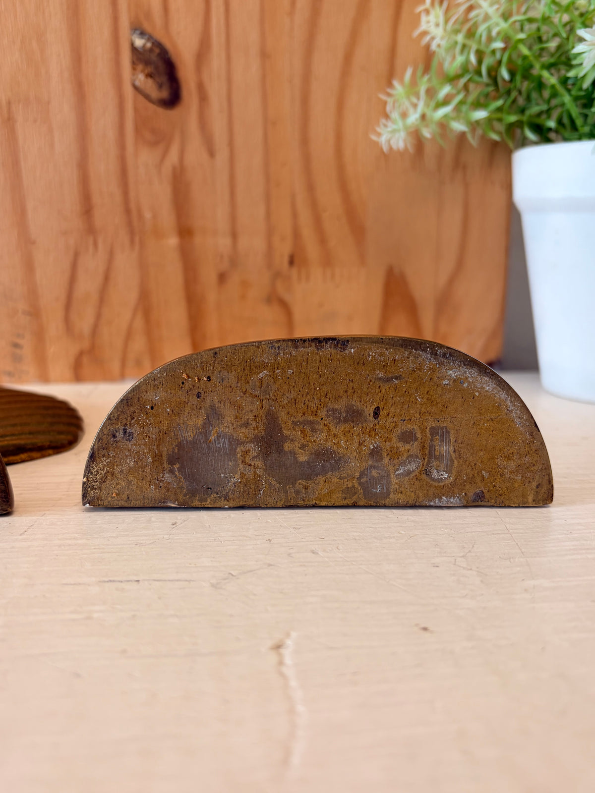 Vtg Brass Shell Bookends (Local Pick Up Only)