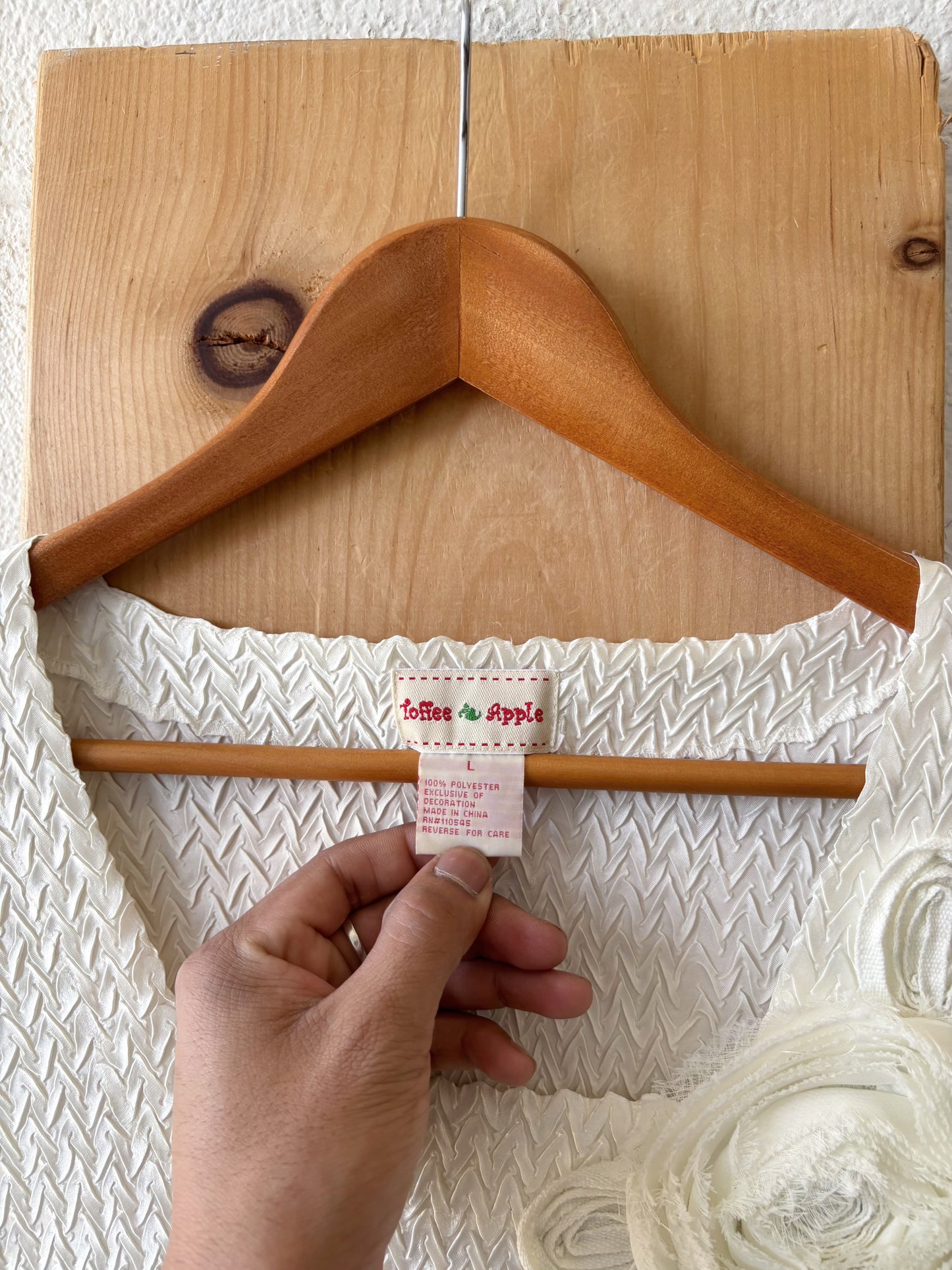 Vtg White Blouse : L