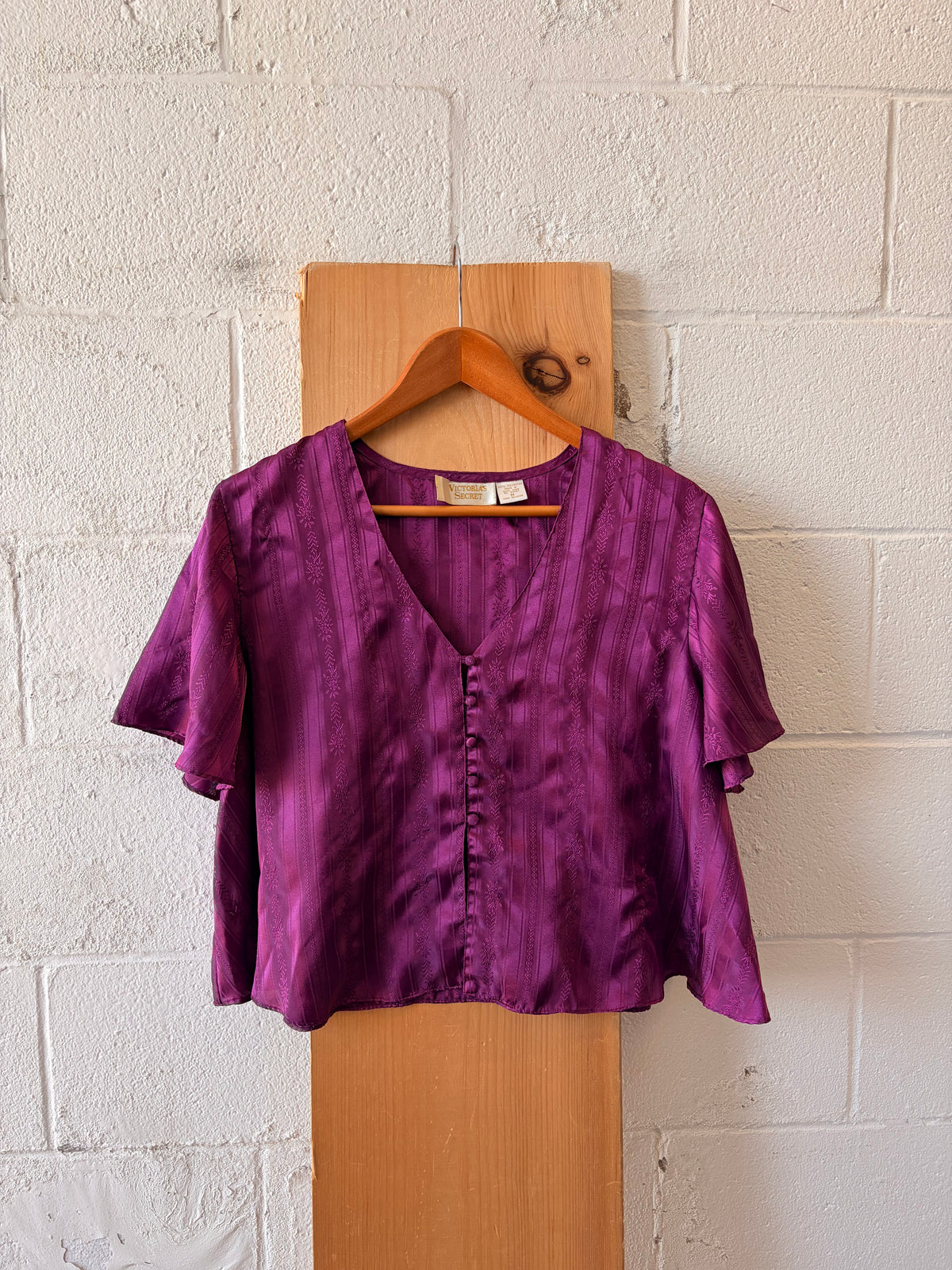 Vtg Victoria’s Secret Gold Label Purple Sleep Set : M