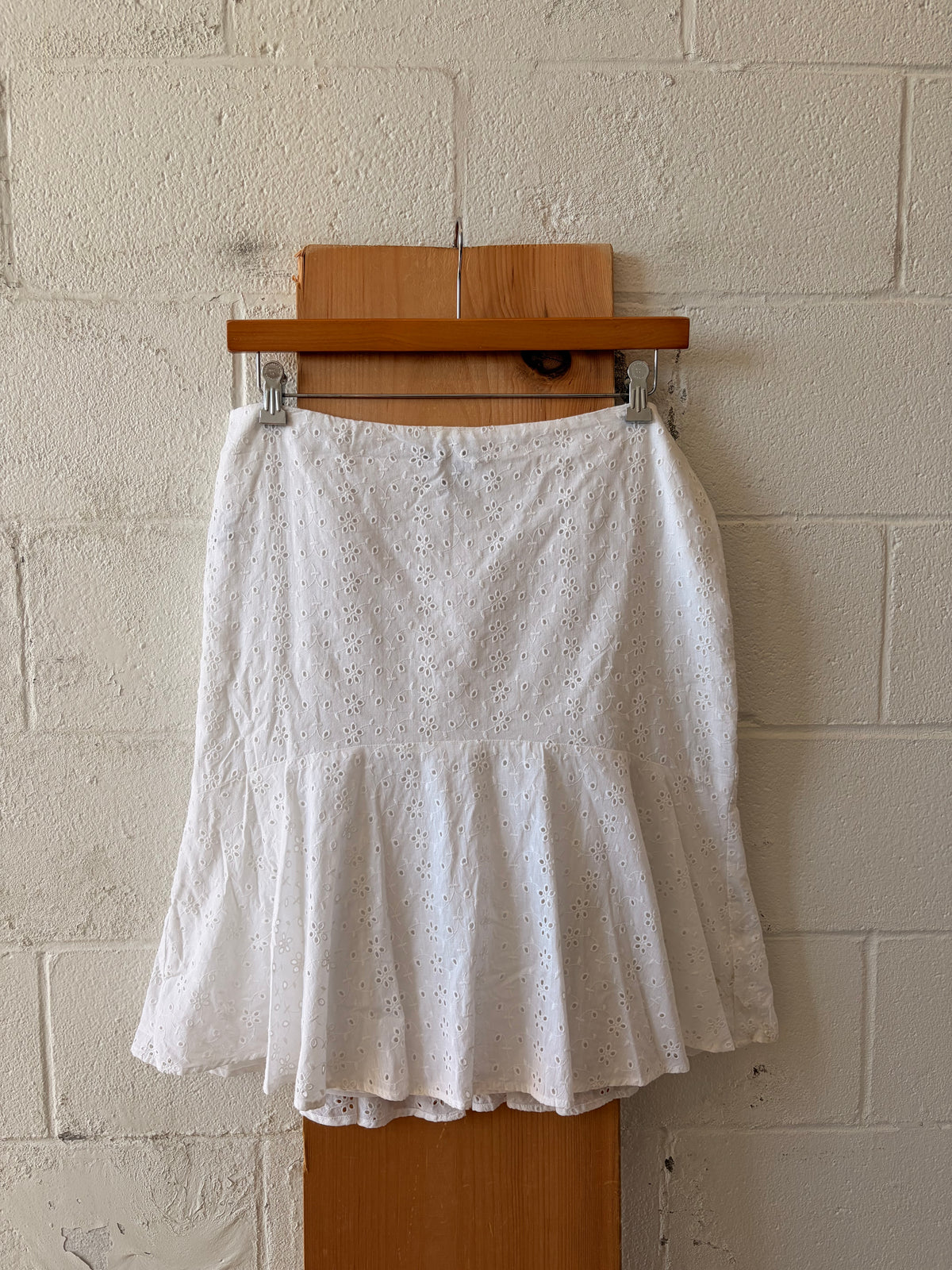 White Eyelet Skirt : 12