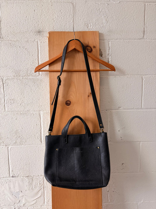 Black Portland Leather Tote Bag