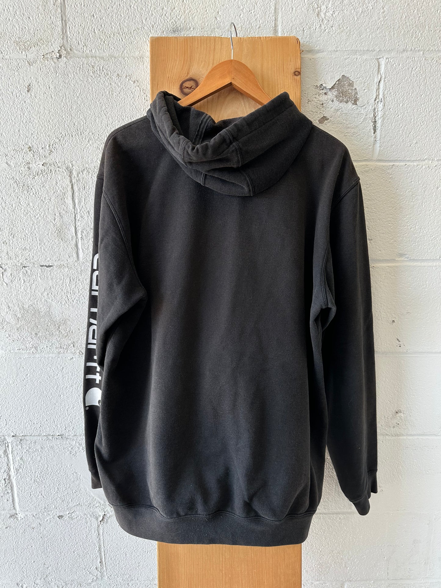 Faded Black Carhartt Hoodie : L