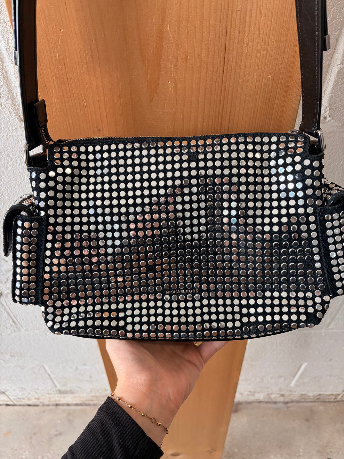 Michael Kors Dakota Studded Shoulder Bag