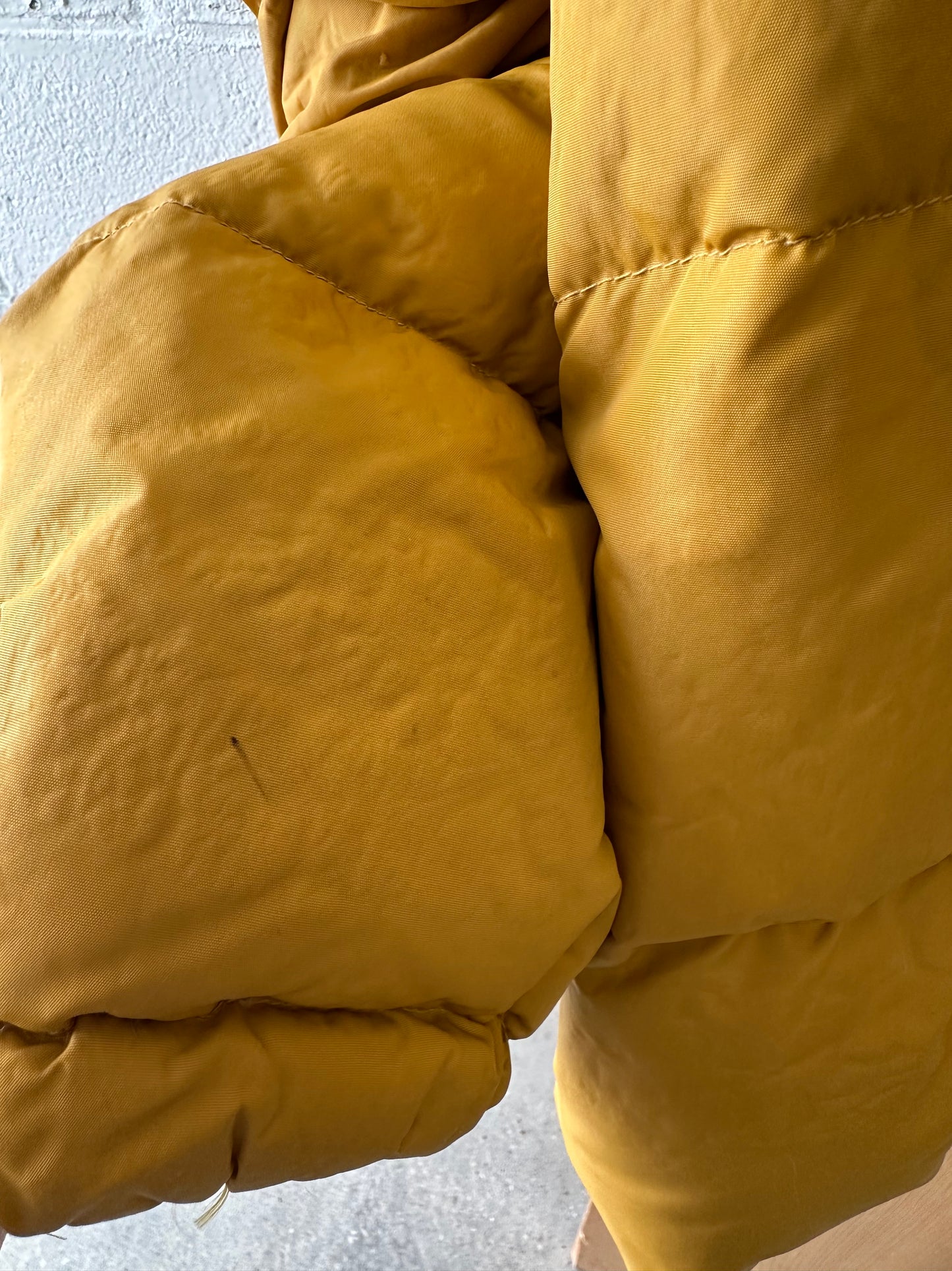 Vtg Yellow Down Puffer : XL