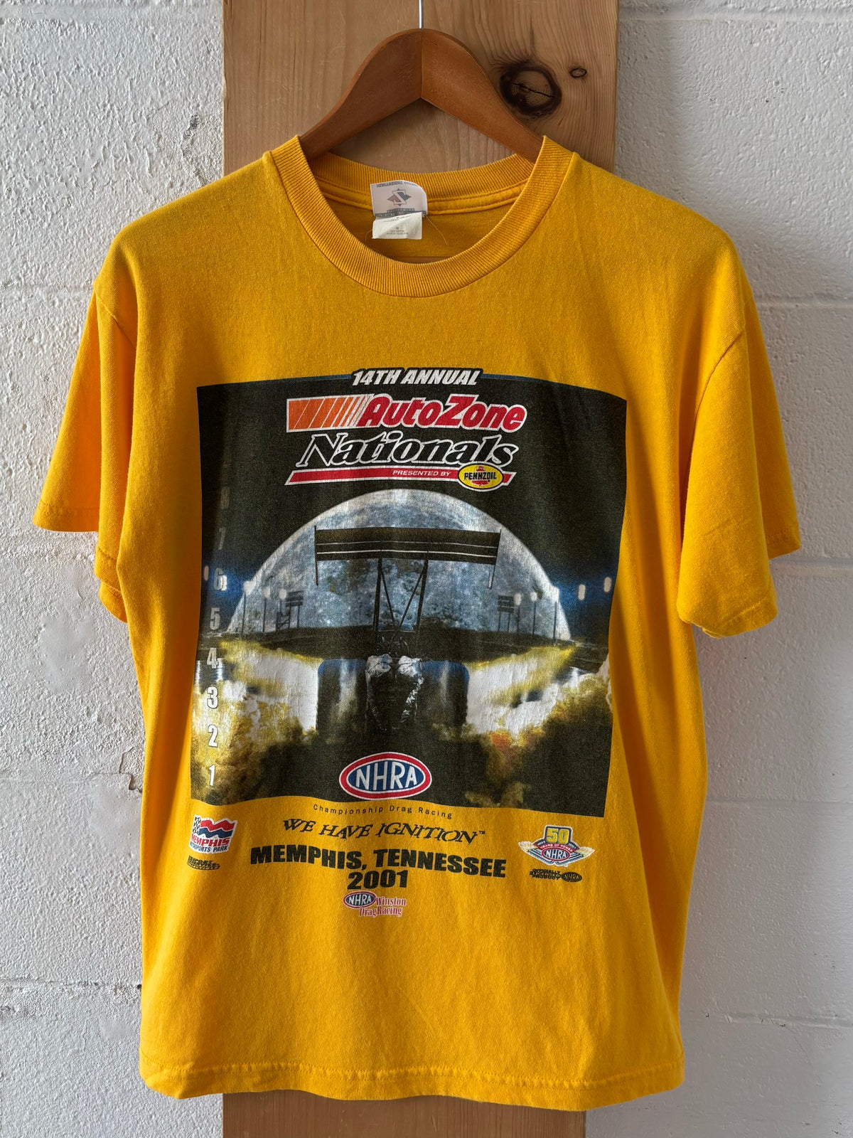 Vtg 2001 NHRA AutoZone Tee : M
