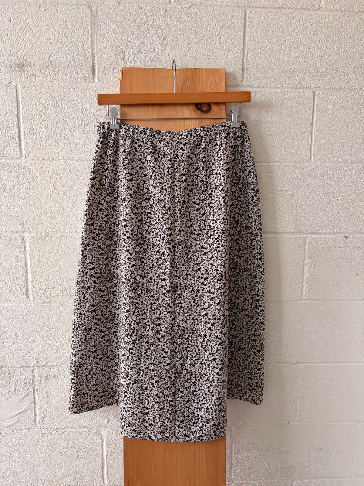 Dainty Brown & White Floral Skirt : 12