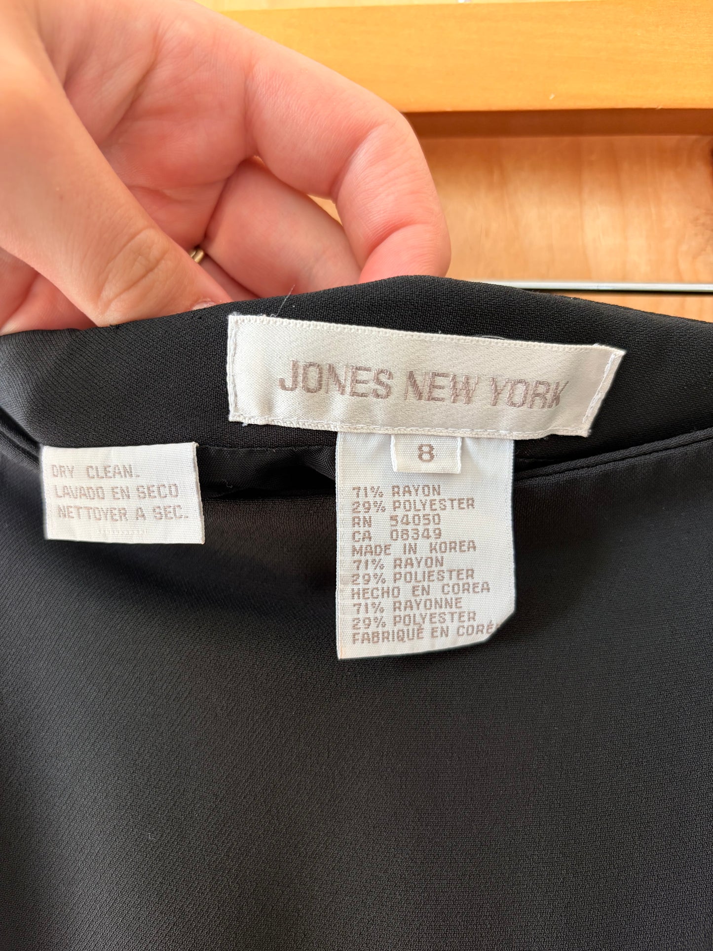 Vtg Black Skirt : 8