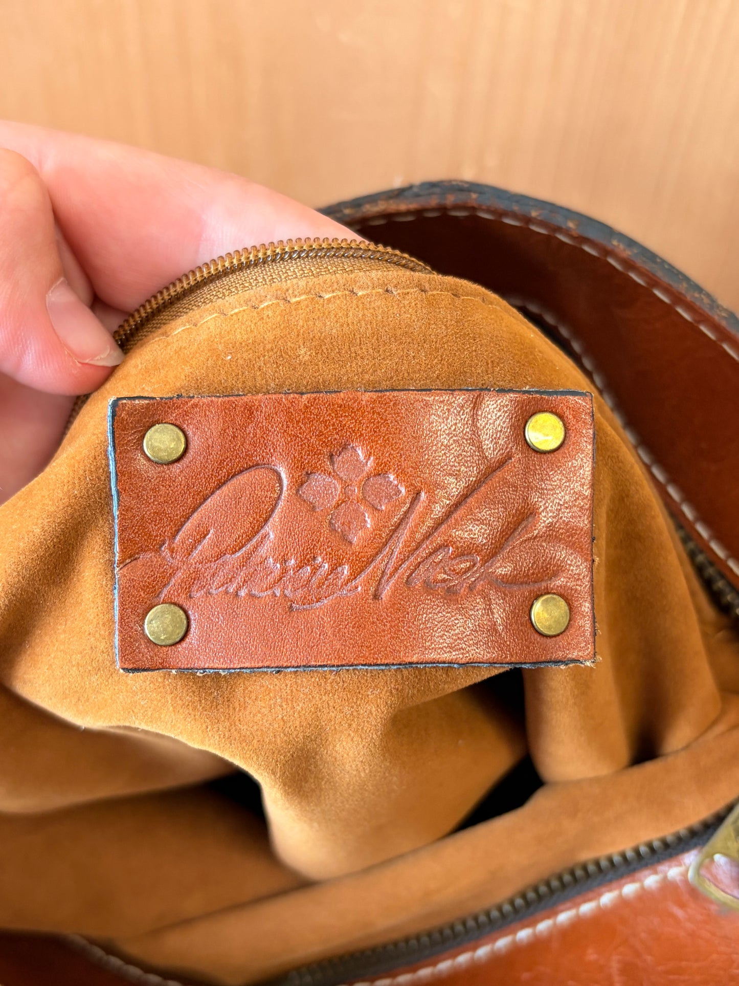 Patricia Nash Brown Leather Tote