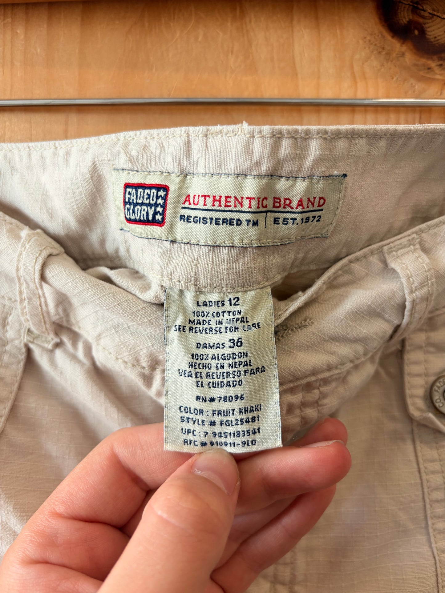 Vtg Khaki Skort : 12