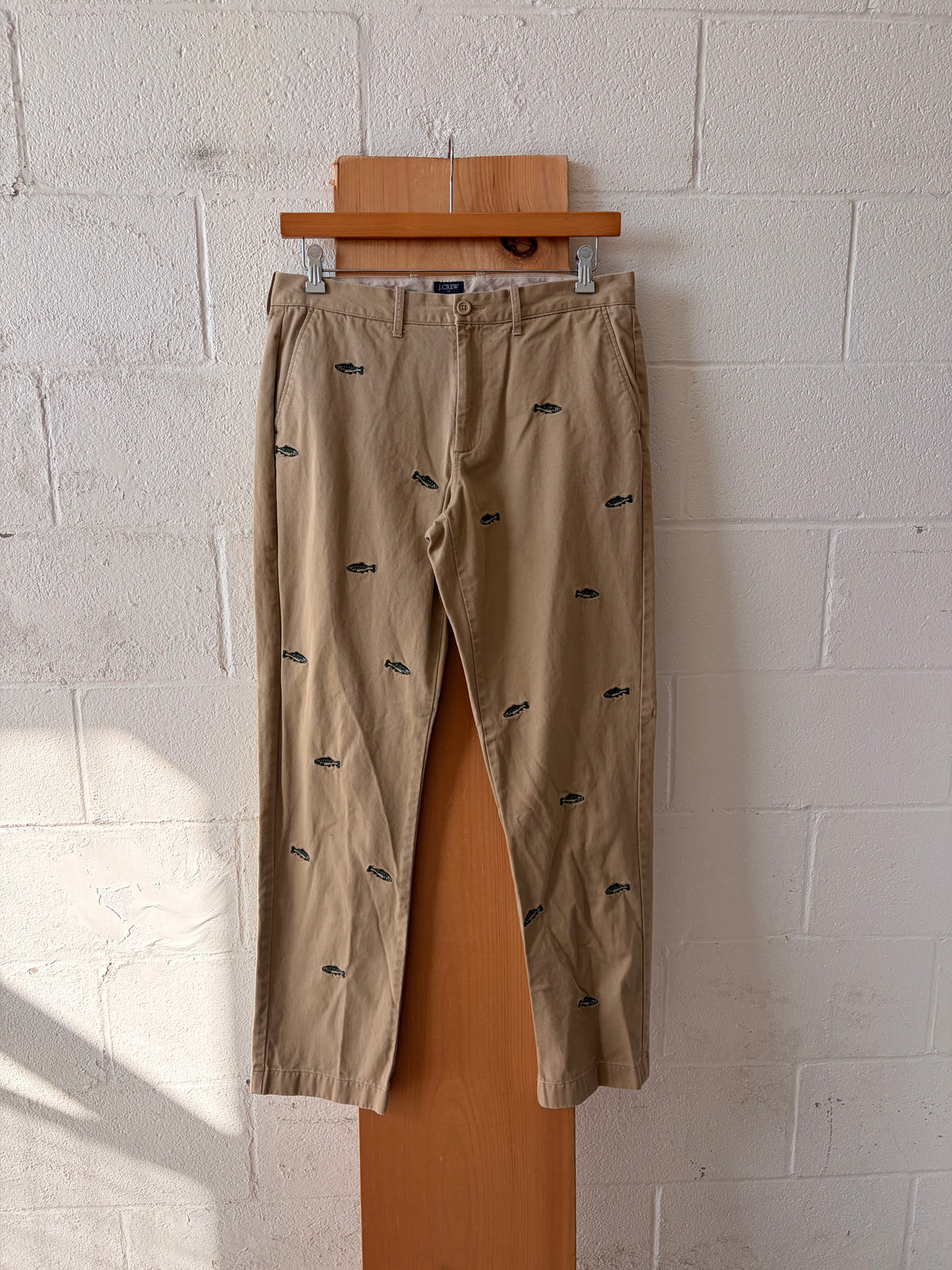 Fish Printed Khaki Pants : 34x32
