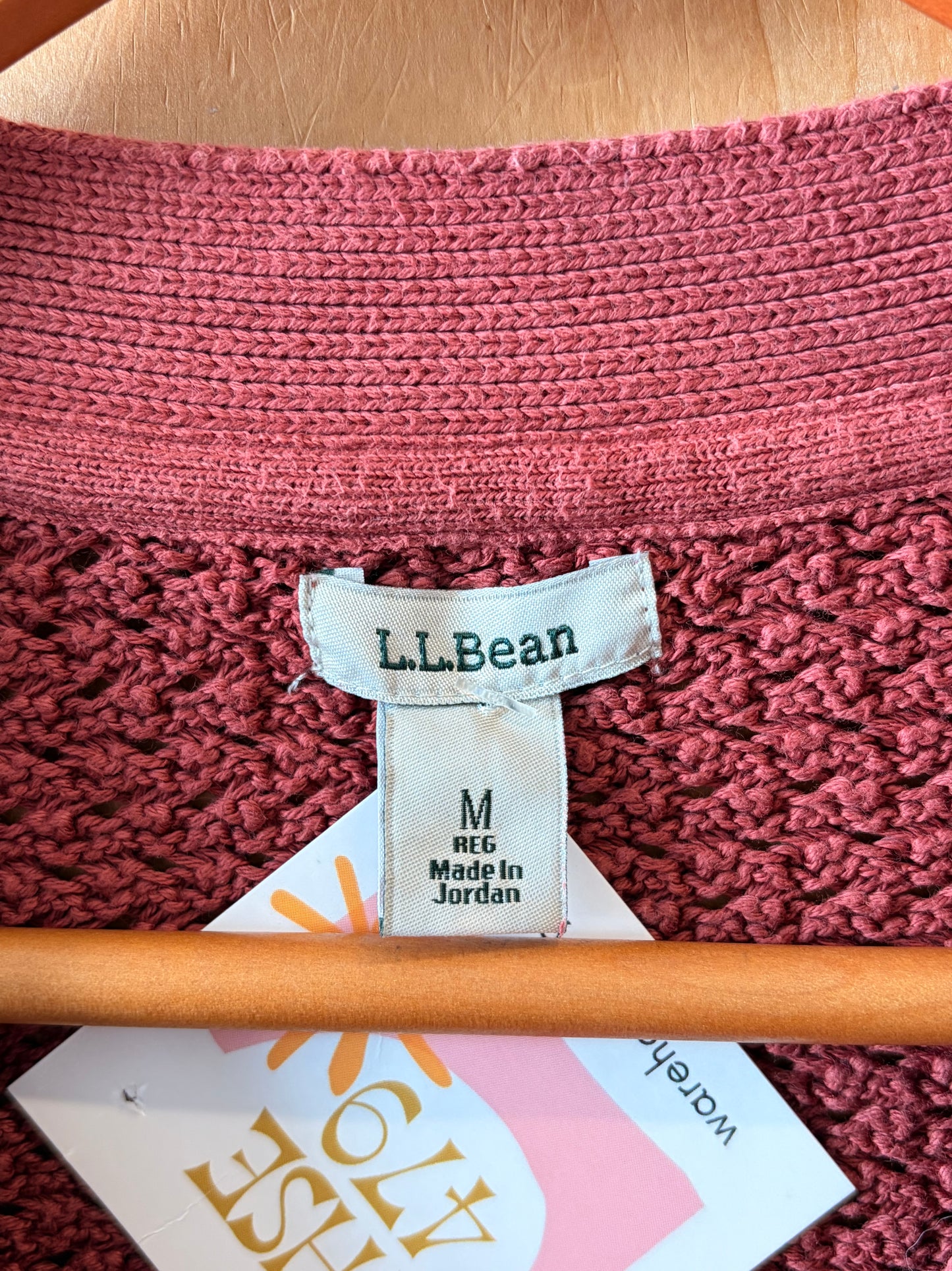 L.L Bean Raspberry Cardigan : M